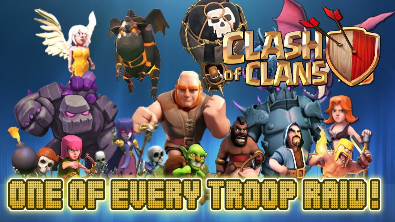 Clash Of Clans All Troops Wallpaper - Troops Of Coc - HD Wallpaper 