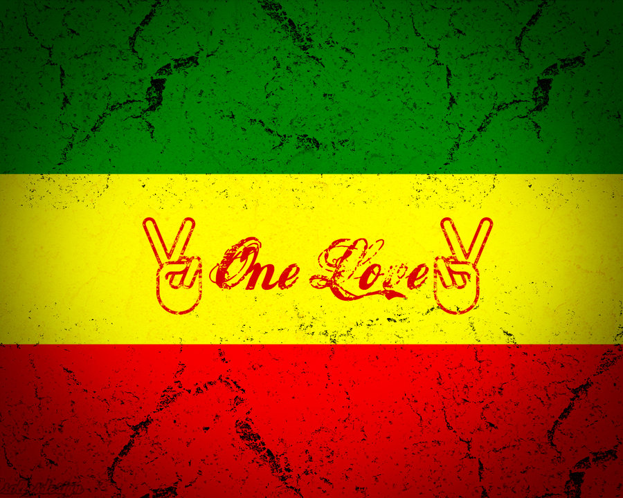 Rasta Love Wallpaper - Rasta One Love Background - HD Wallpaper 