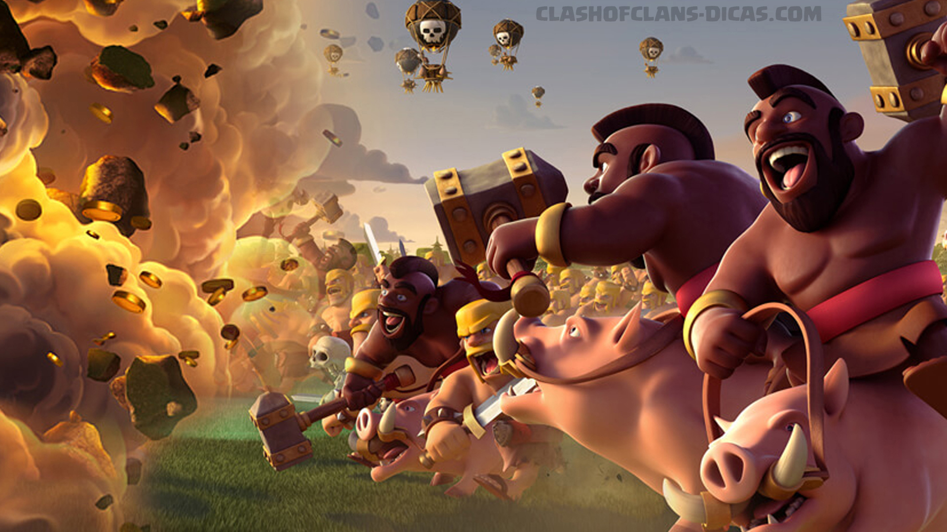 Clash Of Clans Wallpapers Wallpaper - Clash Of Clans Hog Rider 360 - HD Wallpaper 
