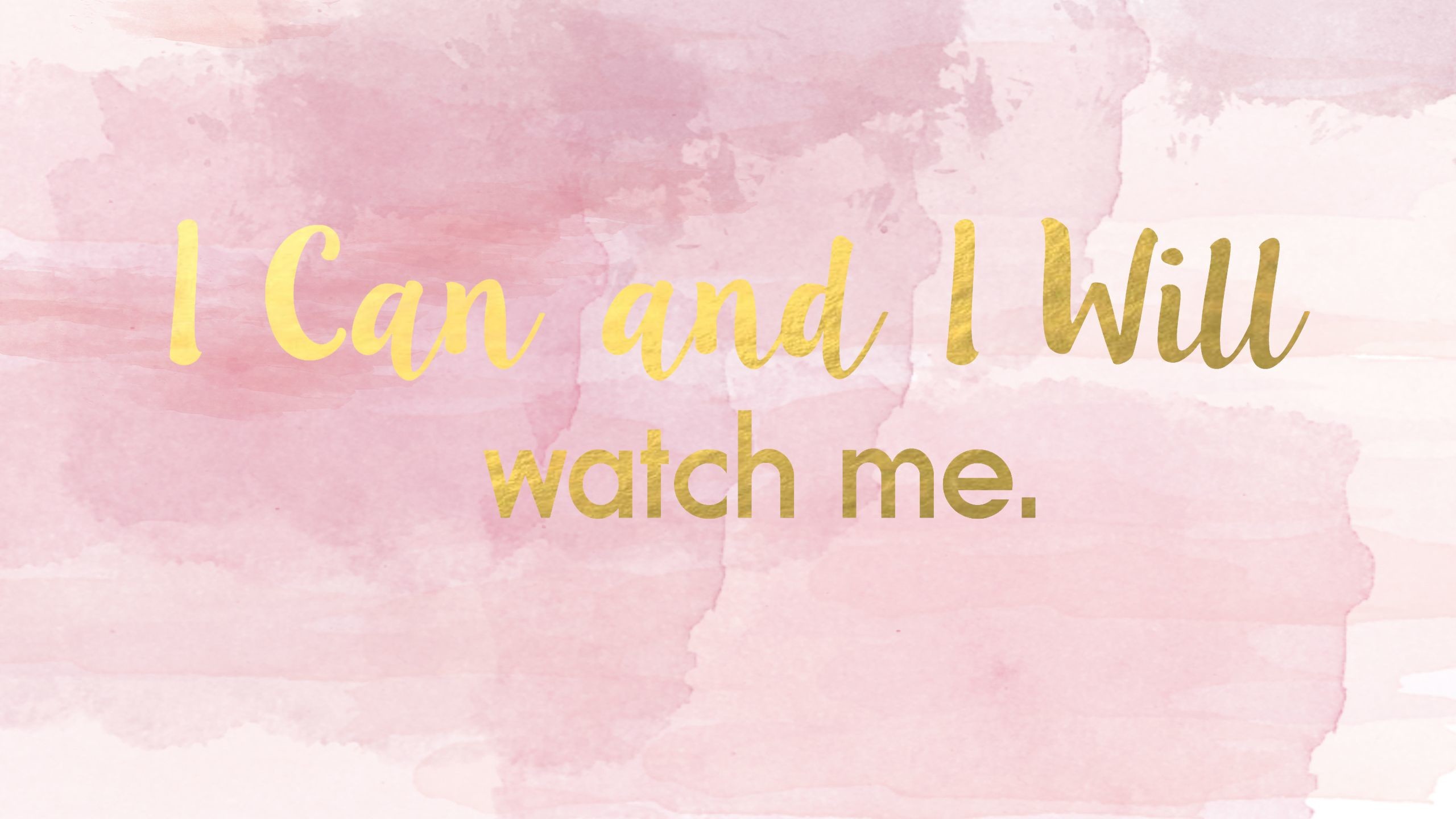 I Can And I Will - Pink Pastel Background - HD Wallpaper 