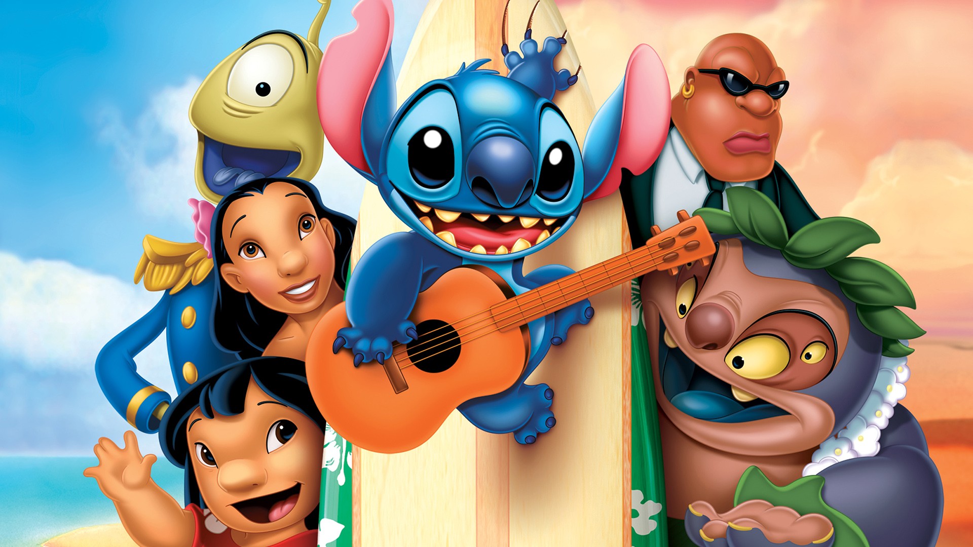 Lilo Cartoon Stitch Wallpapers Hd - Lilo Y Stitch Wallpaper Hd - HD Wallpaper 