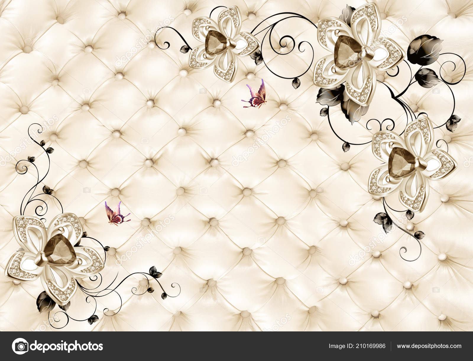 Golden Jewellery Background - HD Wallpaper 