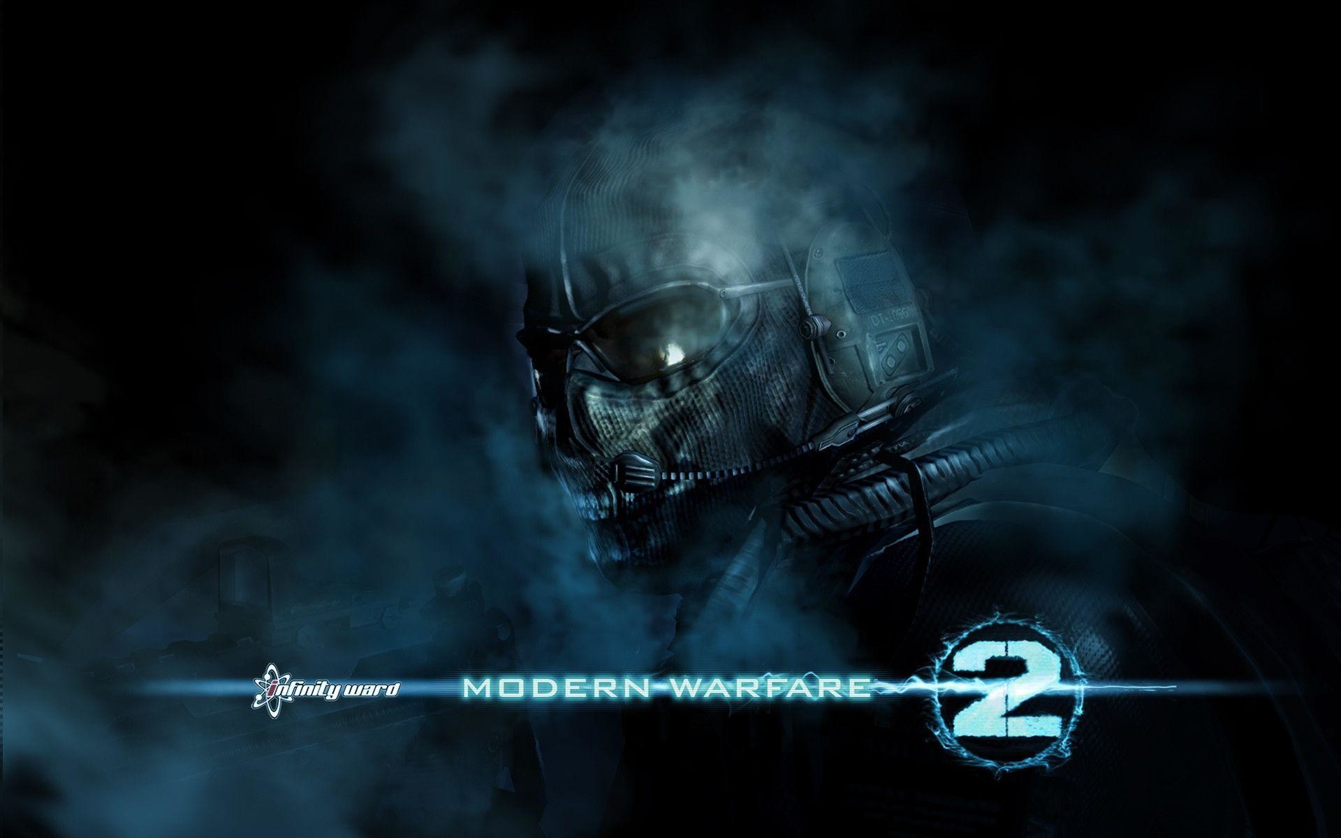 Modern Warfare 2 Wallpaper - Ghost Mw2 Wallpaper Hd - HD Wallpaper 