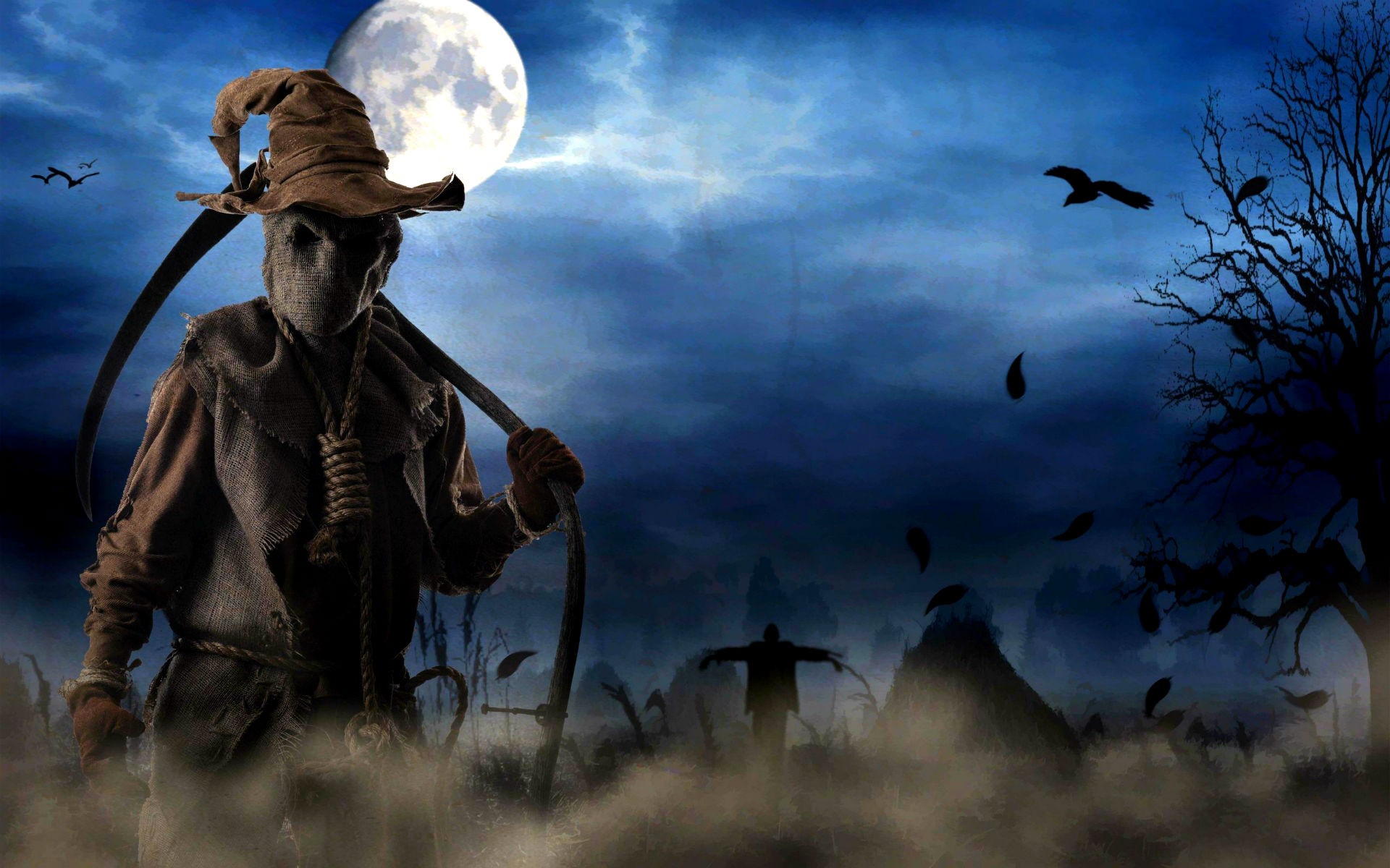 Full Hd Halloween Ghost Wallpaper Windows 10 Backgrounds - Scary Halloween Background - HD Wallpaper 