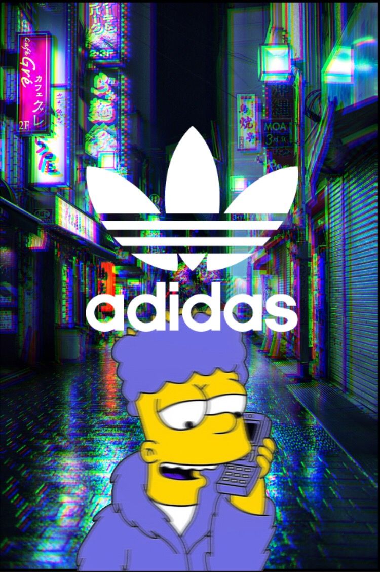 #bartsimpson #adidas #wallpaper - Bart Simpson Wallpaper Adidas - HD Wallpaper 