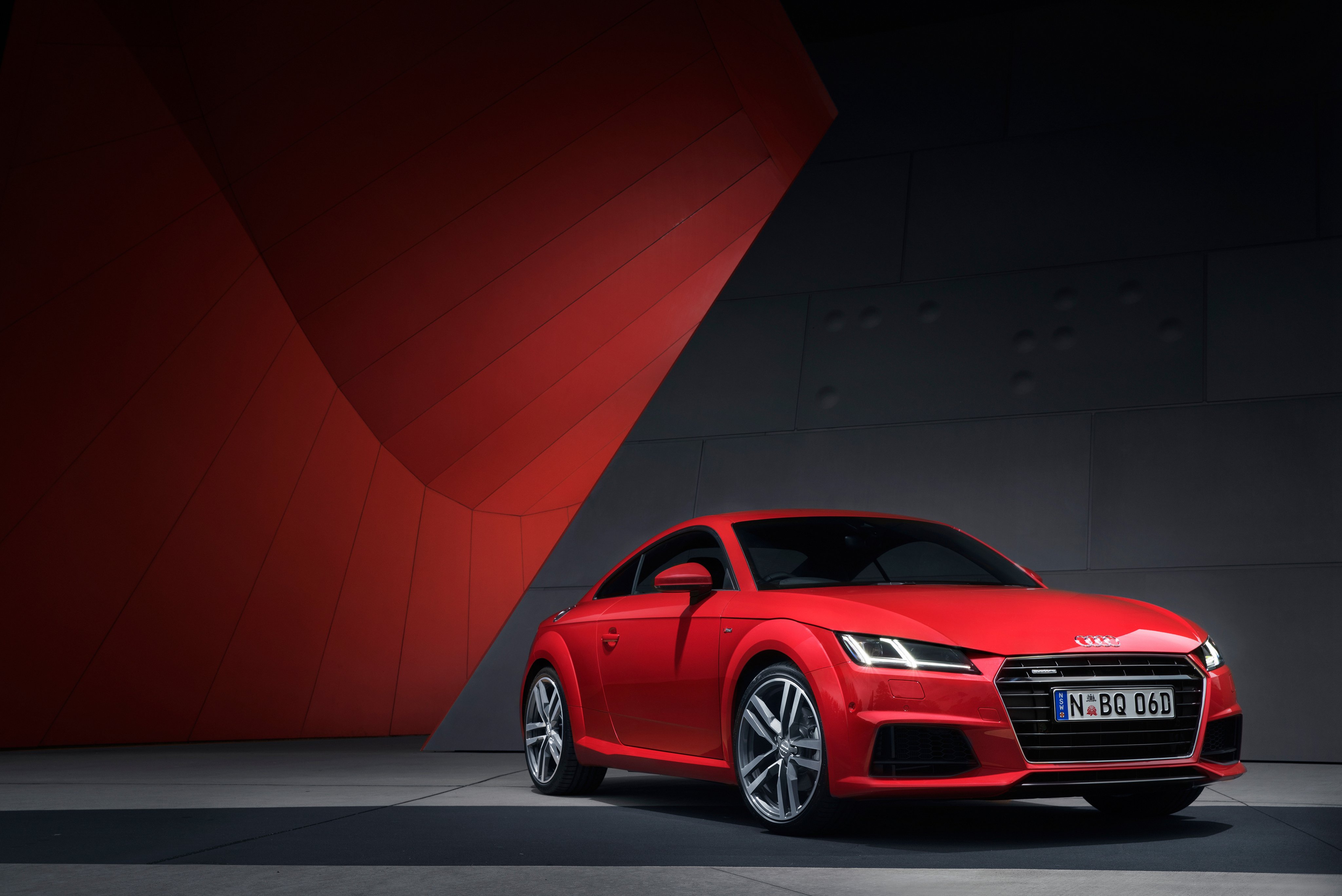Audi Wallpapers Images Free - Audi Tt Coupe Red - HD Wallpaper 