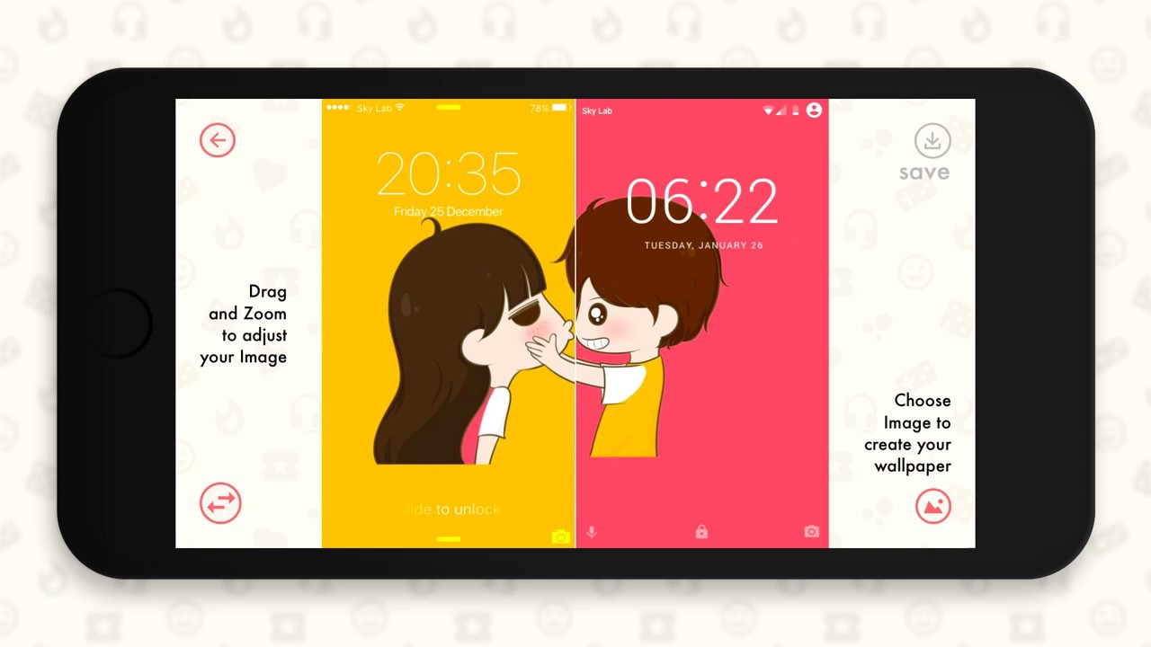 Couple Wallpapers Side By Side - HD Wallpaper 