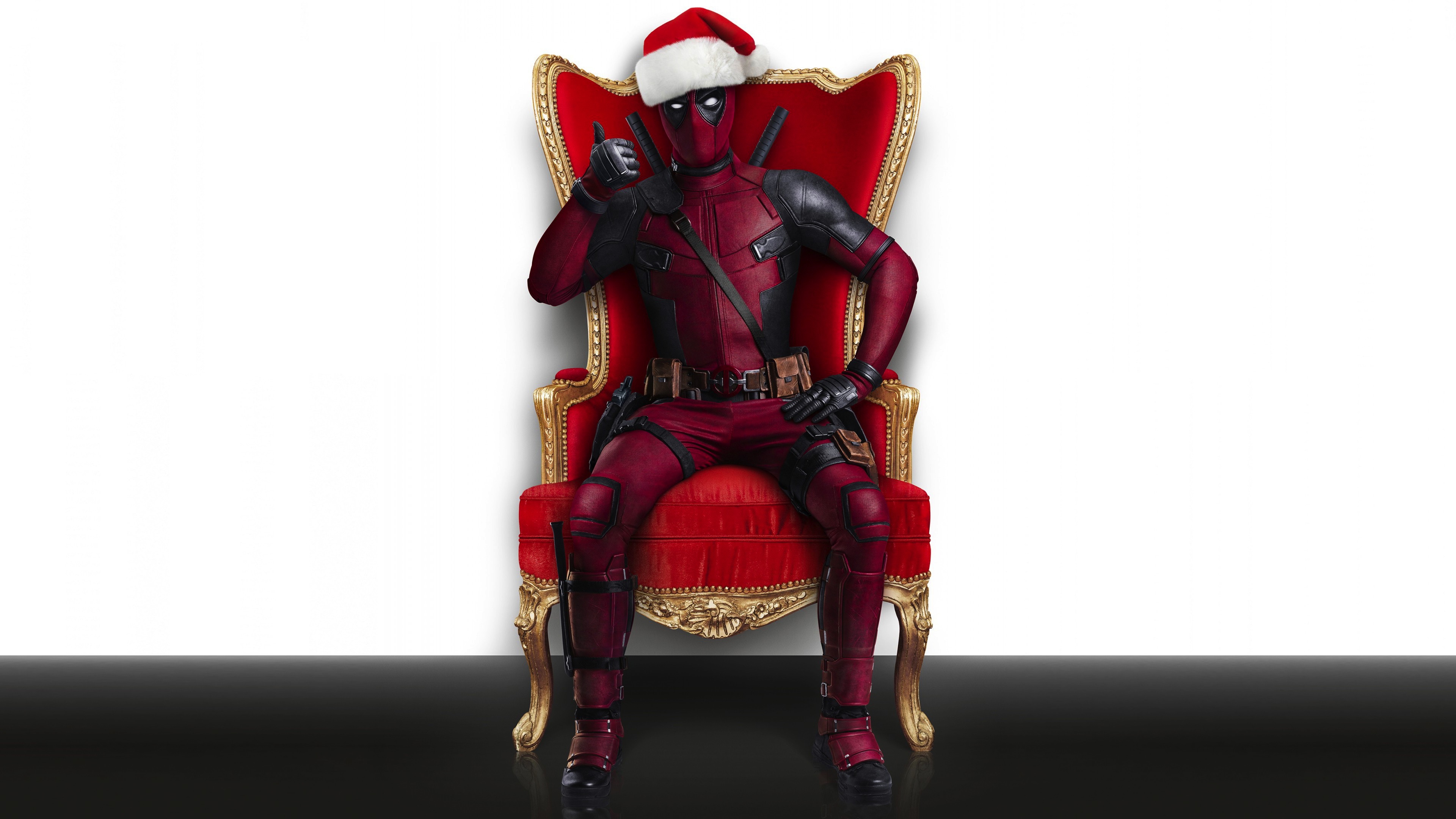 Deadpool Christmas Wallpaper Hd - HD Wallpaper 