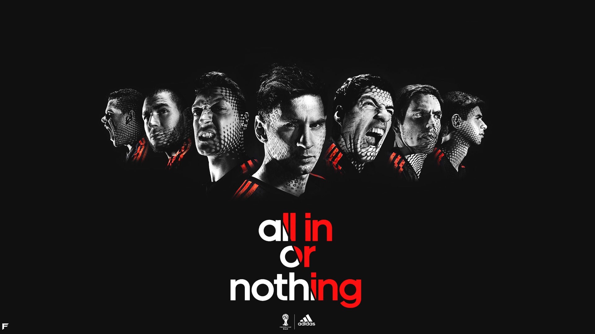 Photo Wallpaper Sport, Football, Adidas, Adidas, All - All In Or Nothing  Adidas - 1332x850 Wallpaper 