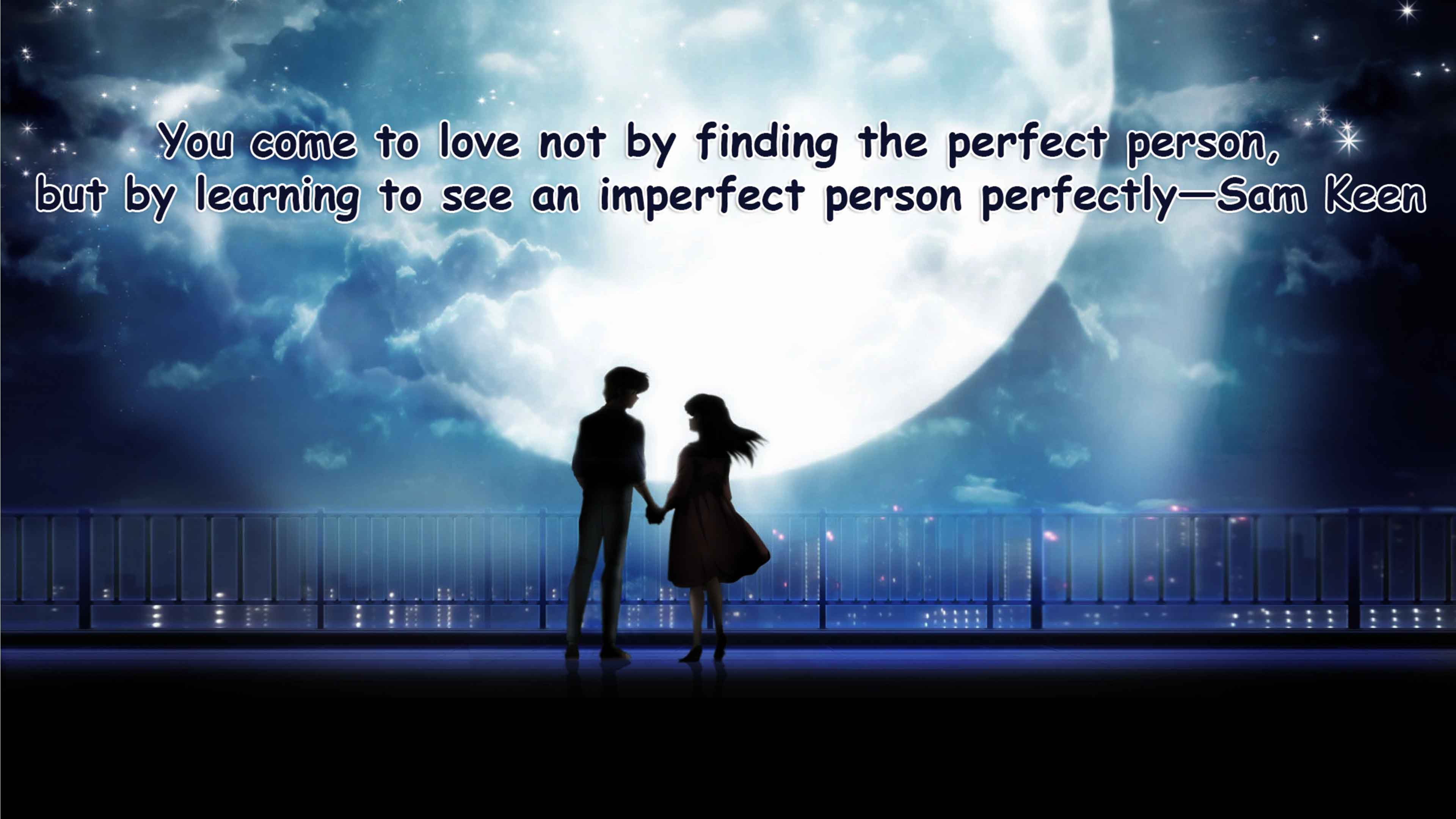 3d Love Couple Cartoon Wallpapers Download - Anime Couple With Background - HD Wallpaper 