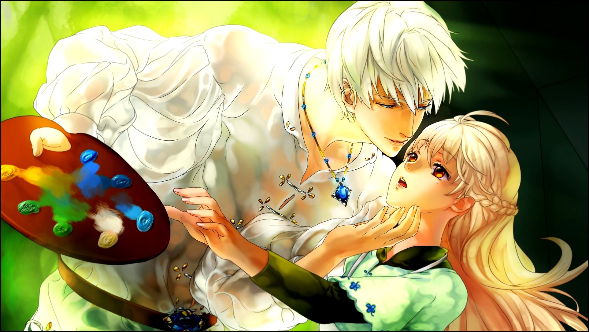 Cute Anime Couple Wallpaper - Most Beautiful Anime Couples - HD Wallpaper 