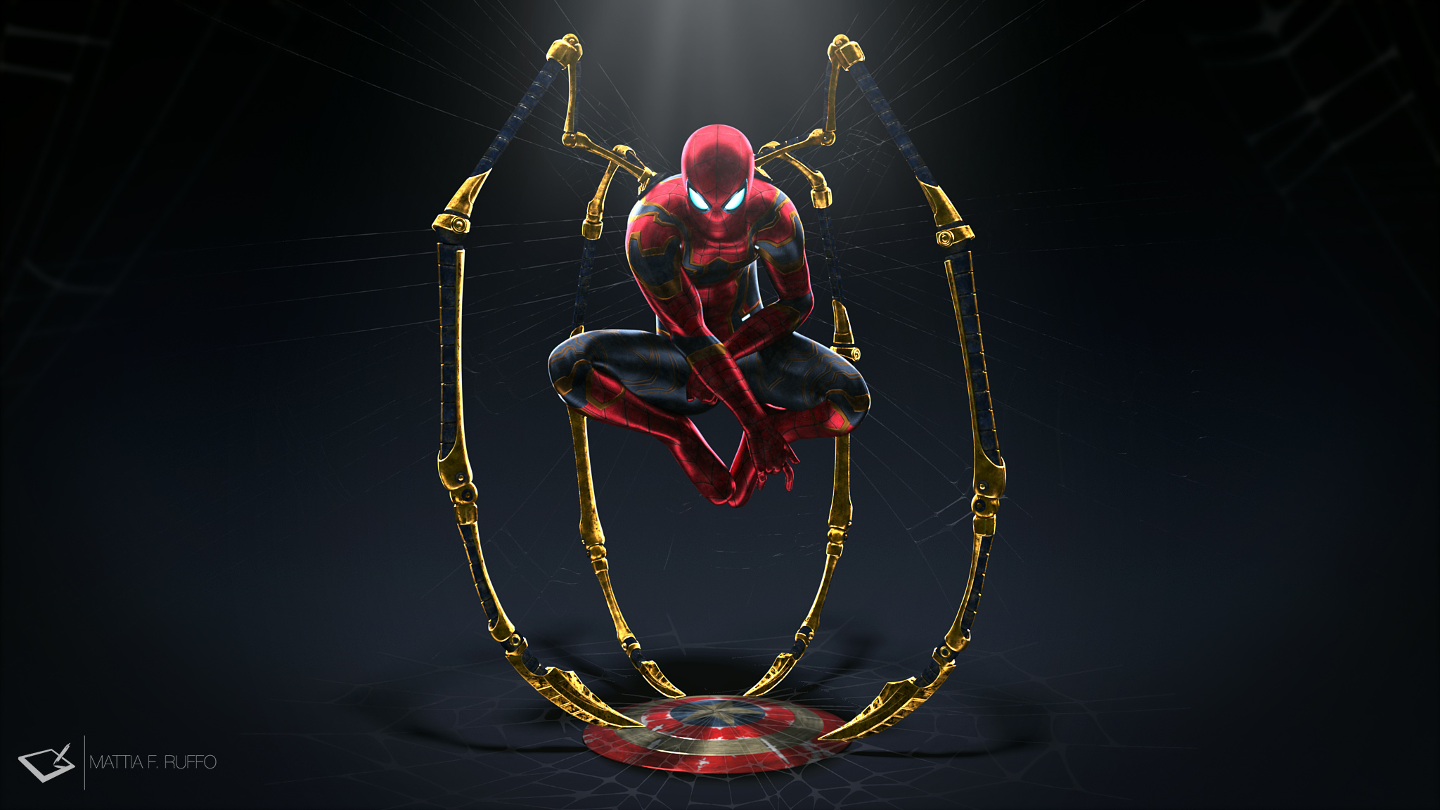 Iron Spider Wallpaper Hd - HD Wallpaper 