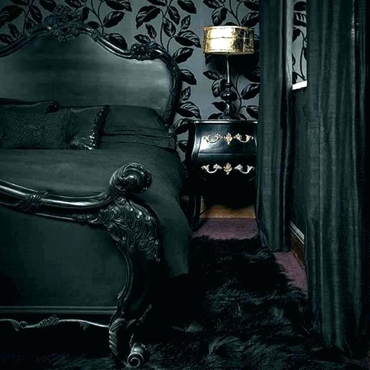 Dark Gothic Wallpaper For Walls Style Roses Bedrooms - Black Victorian Room Decor - HD Wallpaper 