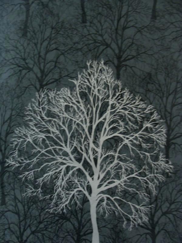 Black With Silver Trees Branches Gothic Wallpaper For - Black Wallpaper With Trees - HD Wallpaper 