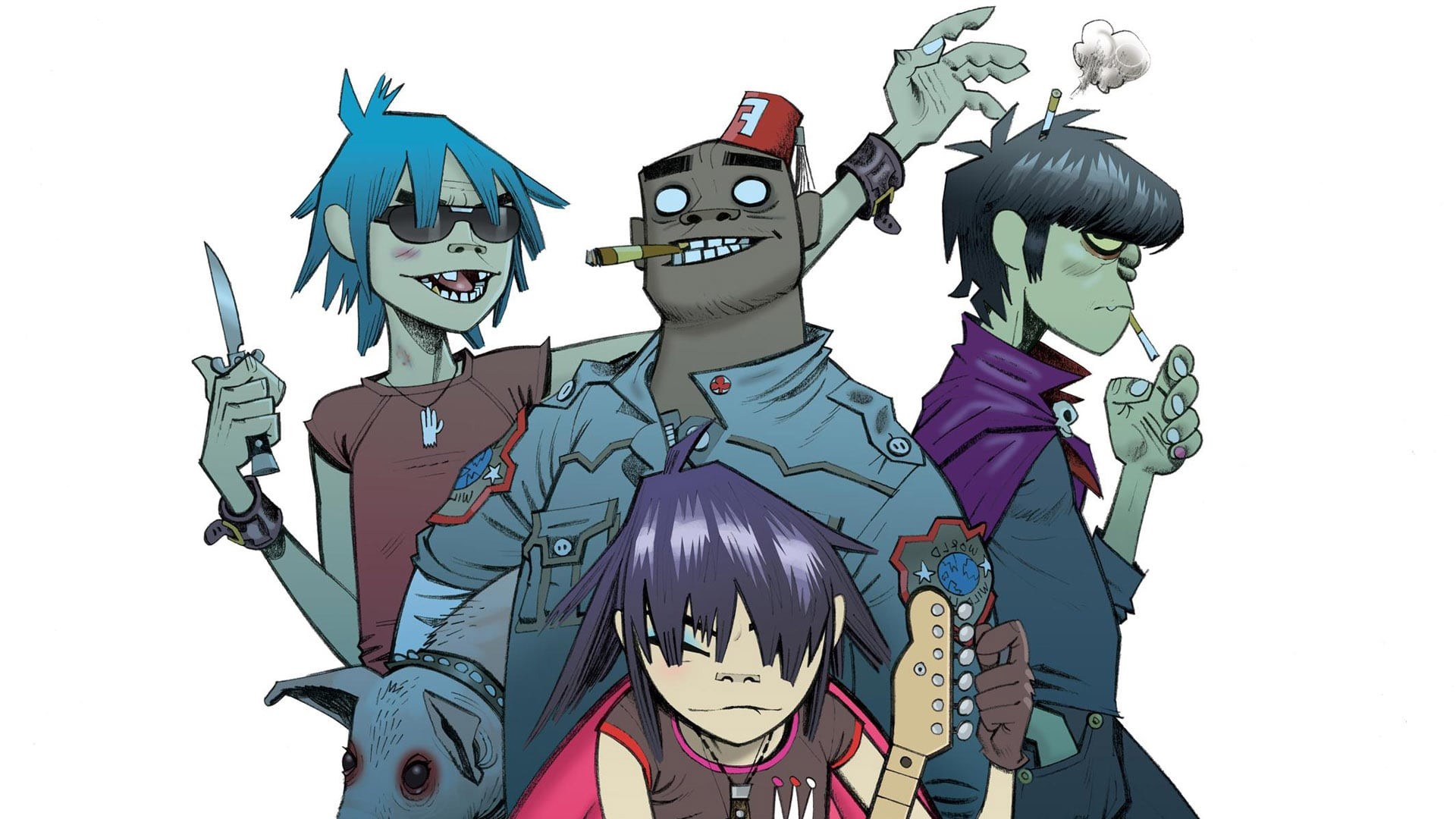 Gorillaz Wallpaper And Background - Gorillaz Desktop - HD Wallpaper 