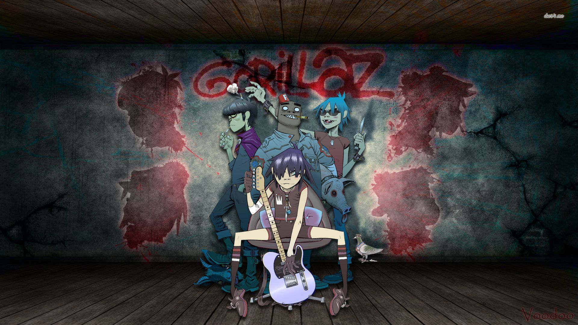 Gorillaz Hd Wallpaper 1080p - HD Wallpaper 