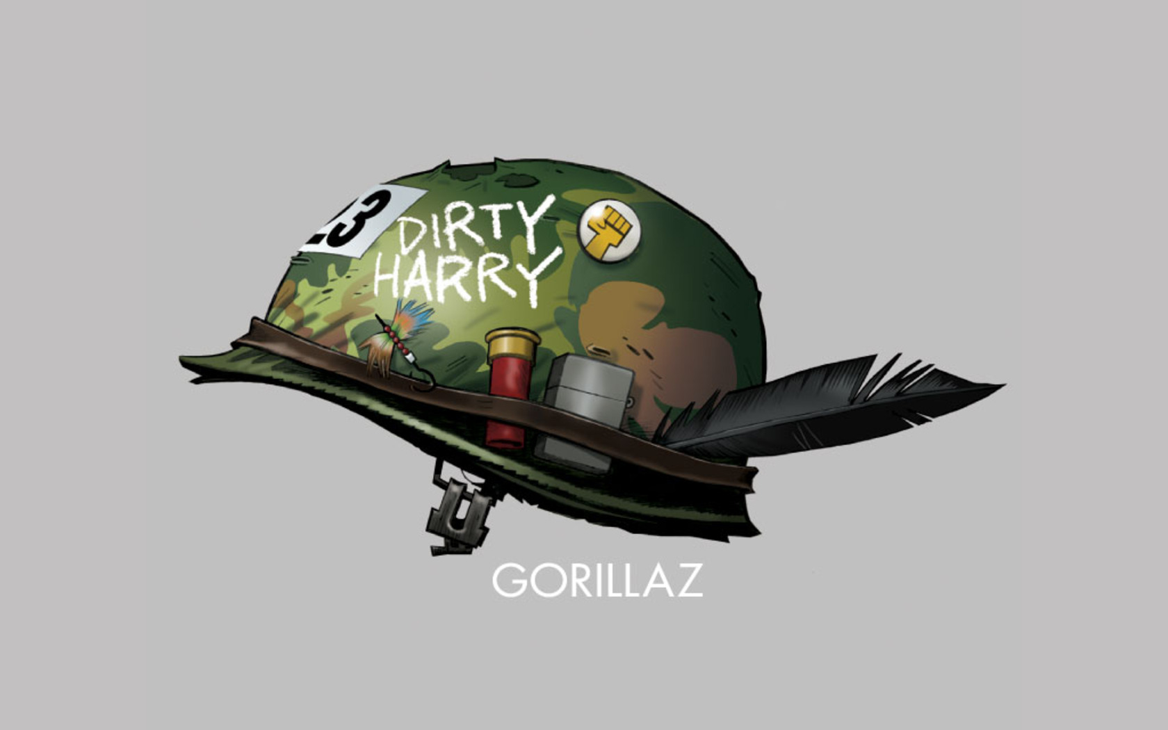 Wallpaper - Gorillaz Dirty Harry Single - HD Wallpaper 
