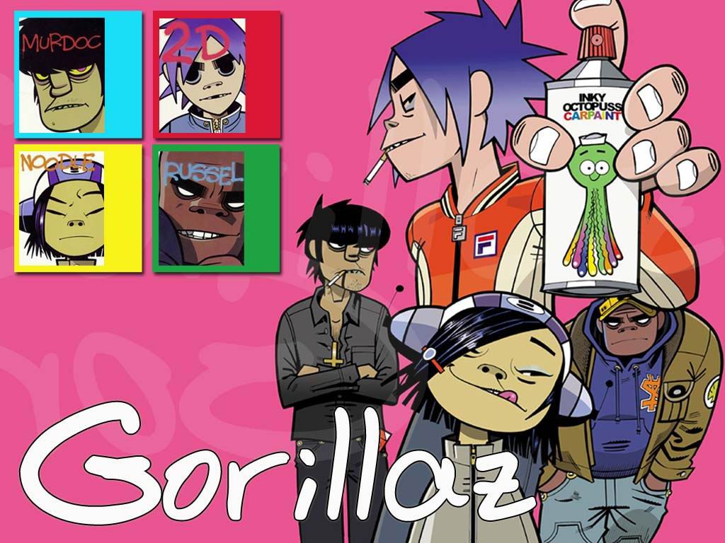 Gorillaz - Gorillaz Phase 1 Art - 1024x768 Wallpaper Gorillaz - Gorillaz Phase 1 Art - 1024x768 Wallpaper