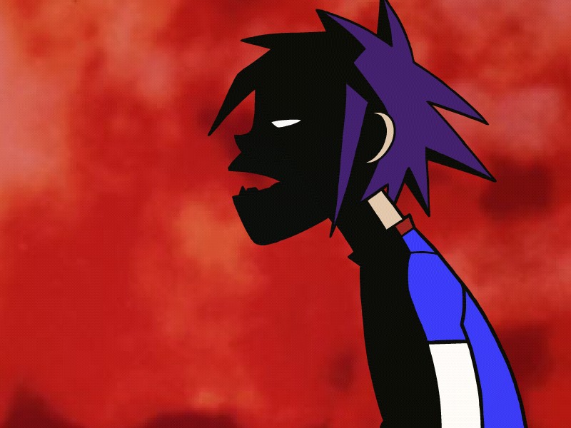 2d And Gorillaz Image - Gorillaz 2d Red - HD Wallpaper 