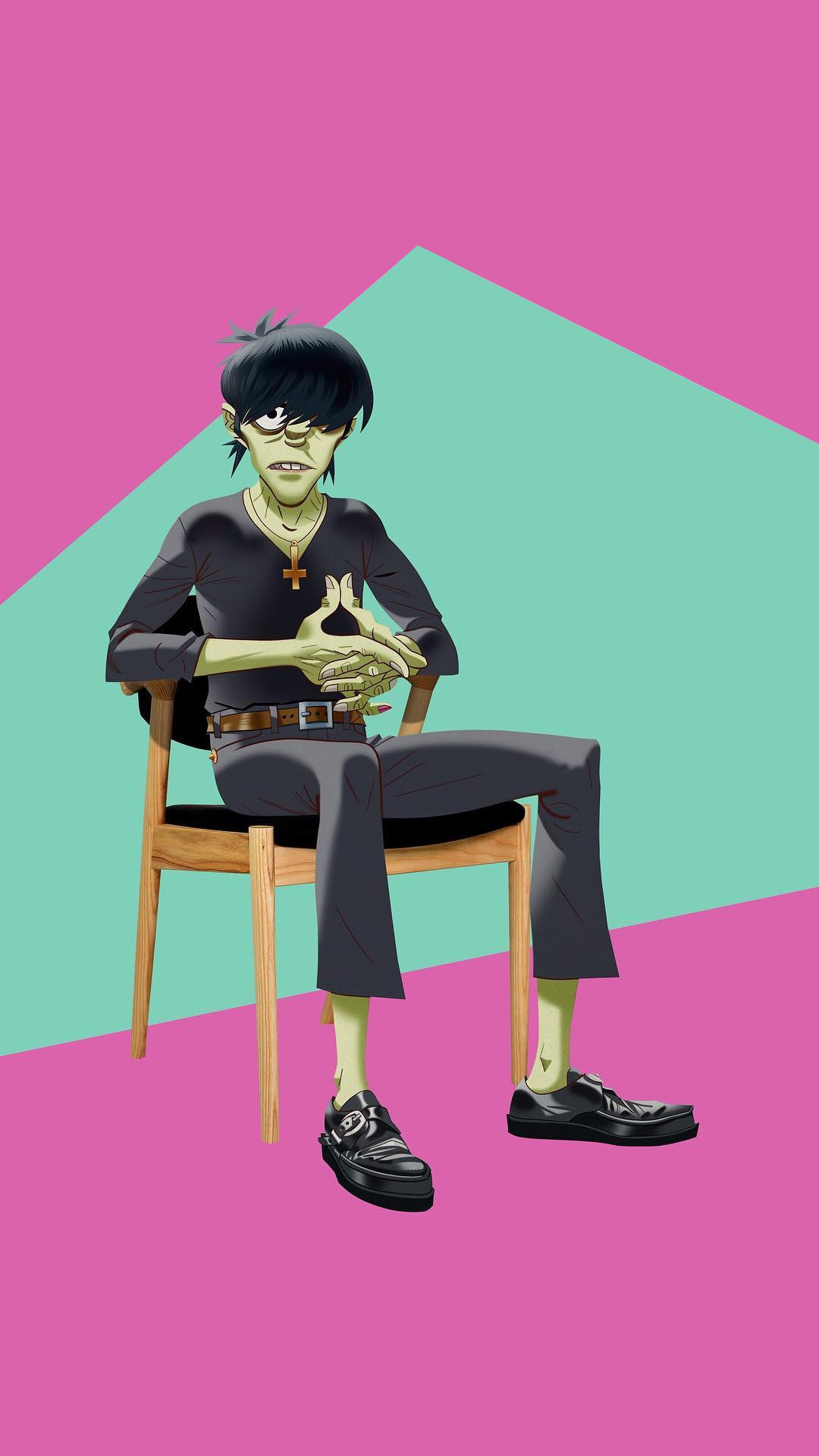 Two Simple Phone Wallpapers I Made From Pictures On - Gorillaz Phase 4 Murdoc - HD Wallpaper 