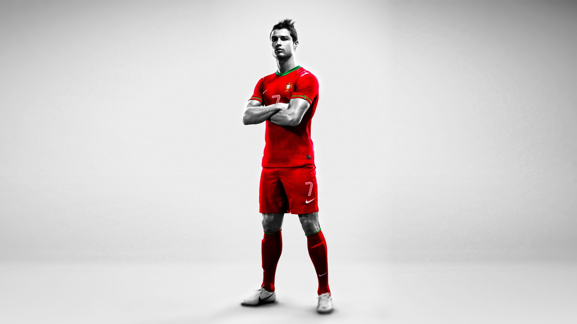 Cristiano Ronaldo Red Portugal Jersey Wallpaper - Cristiano Ronaldo Full Size - HD Wallpaper 