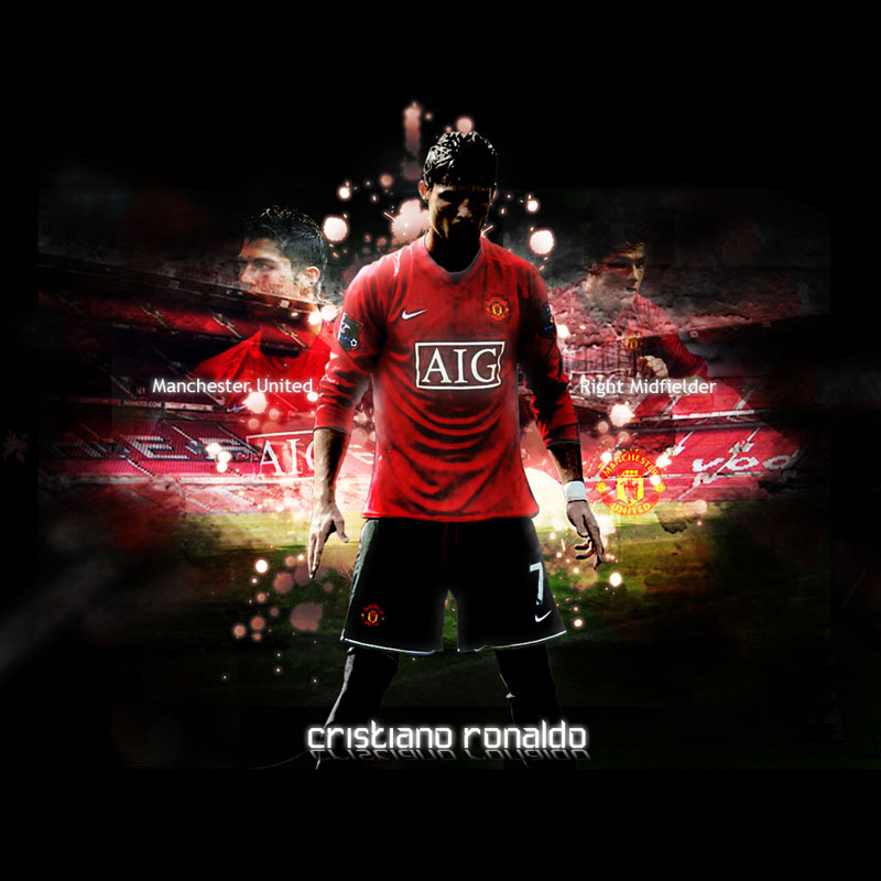 Cristiano Ronaldo Manchester Wallpaper - Cristiano Ronaldo Man Utd - HD Wallpaper 