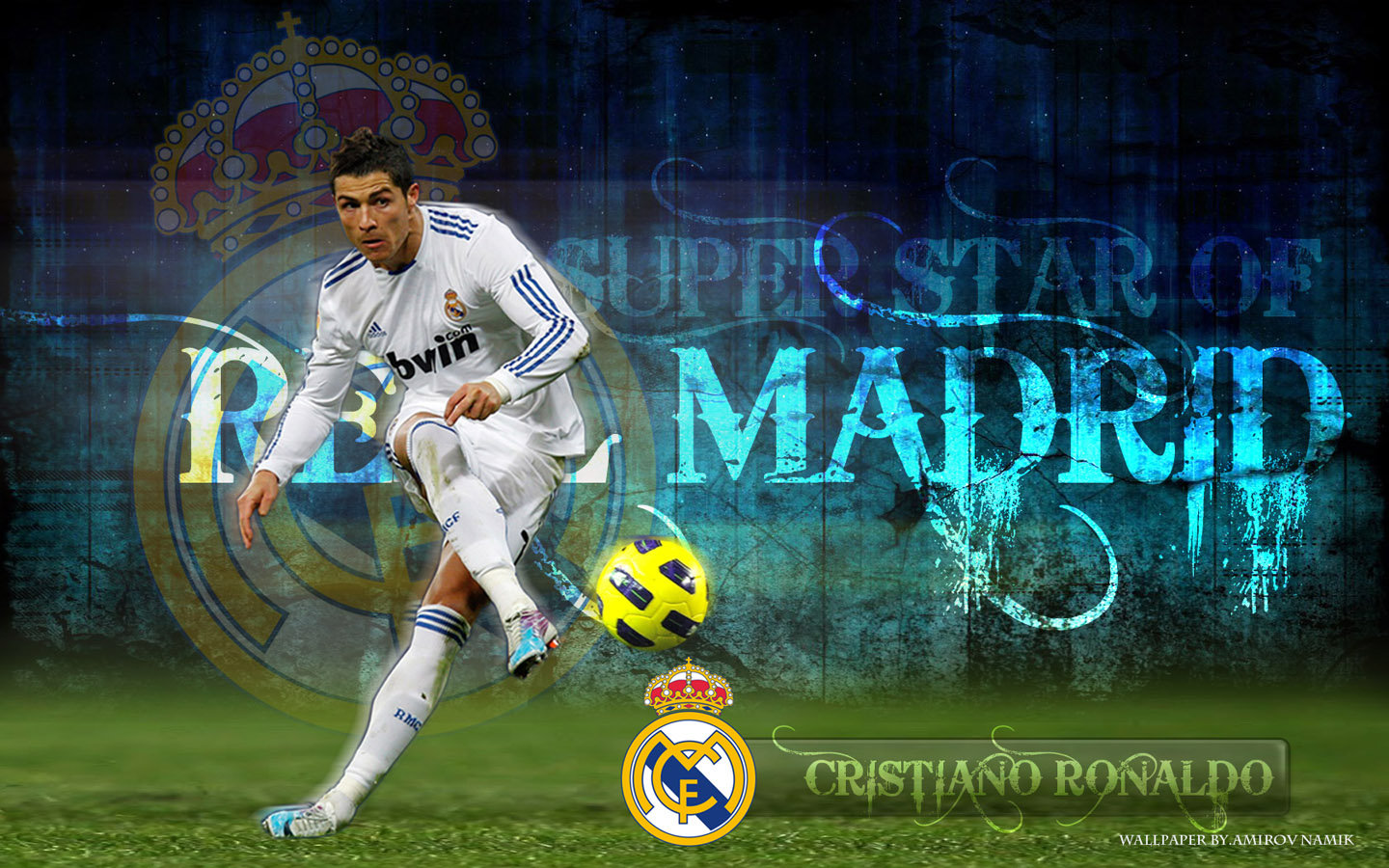 Real Madrid Cr7 Wallpaper Picture On Wallpaper Hd 1440 - Real Madrid  Wallpaper Ronaldo - 1440x900 Wallpaper 