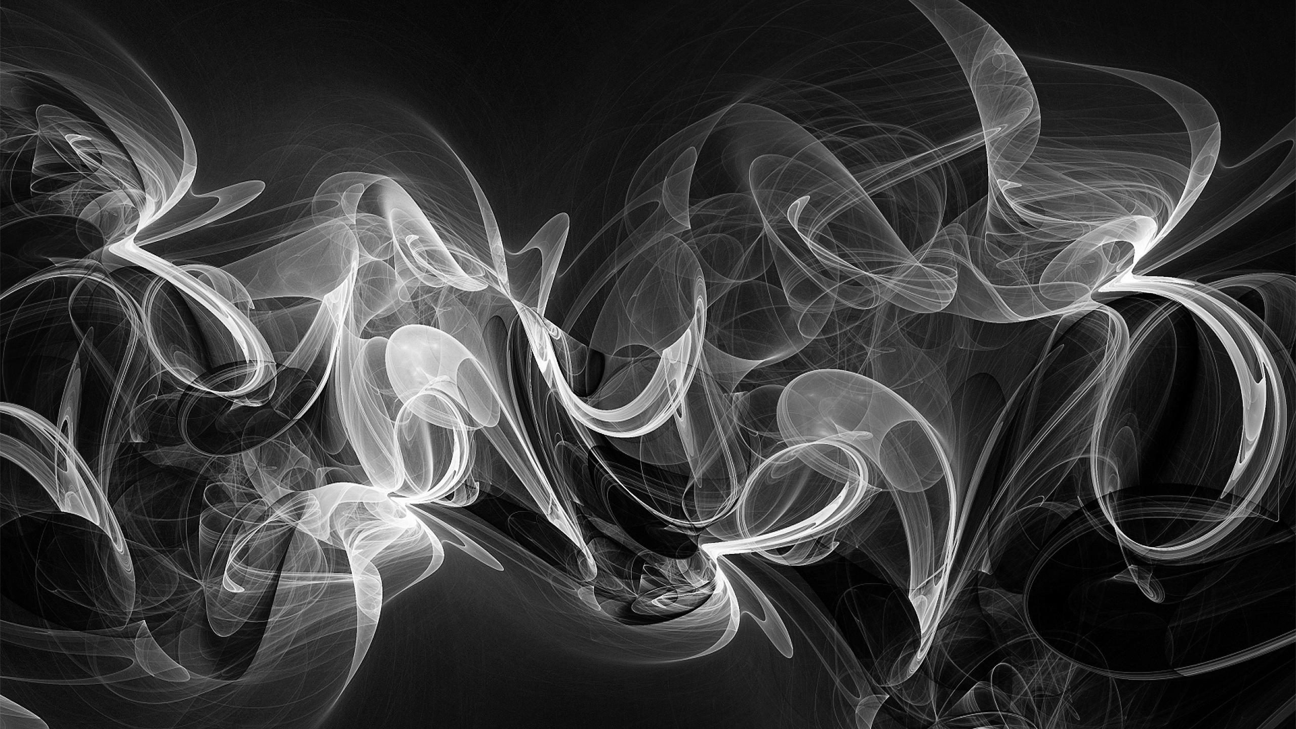 Black And Grey Smoke - 2560x1440 Wallpaper 