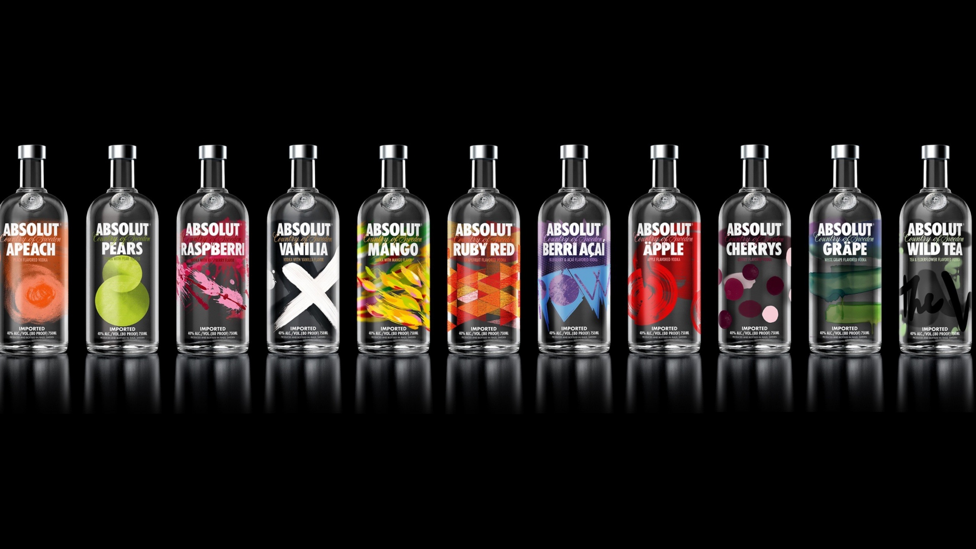 Wallpaper Absolut Bottle - Absolut Flavours - HD Wallpaper 
