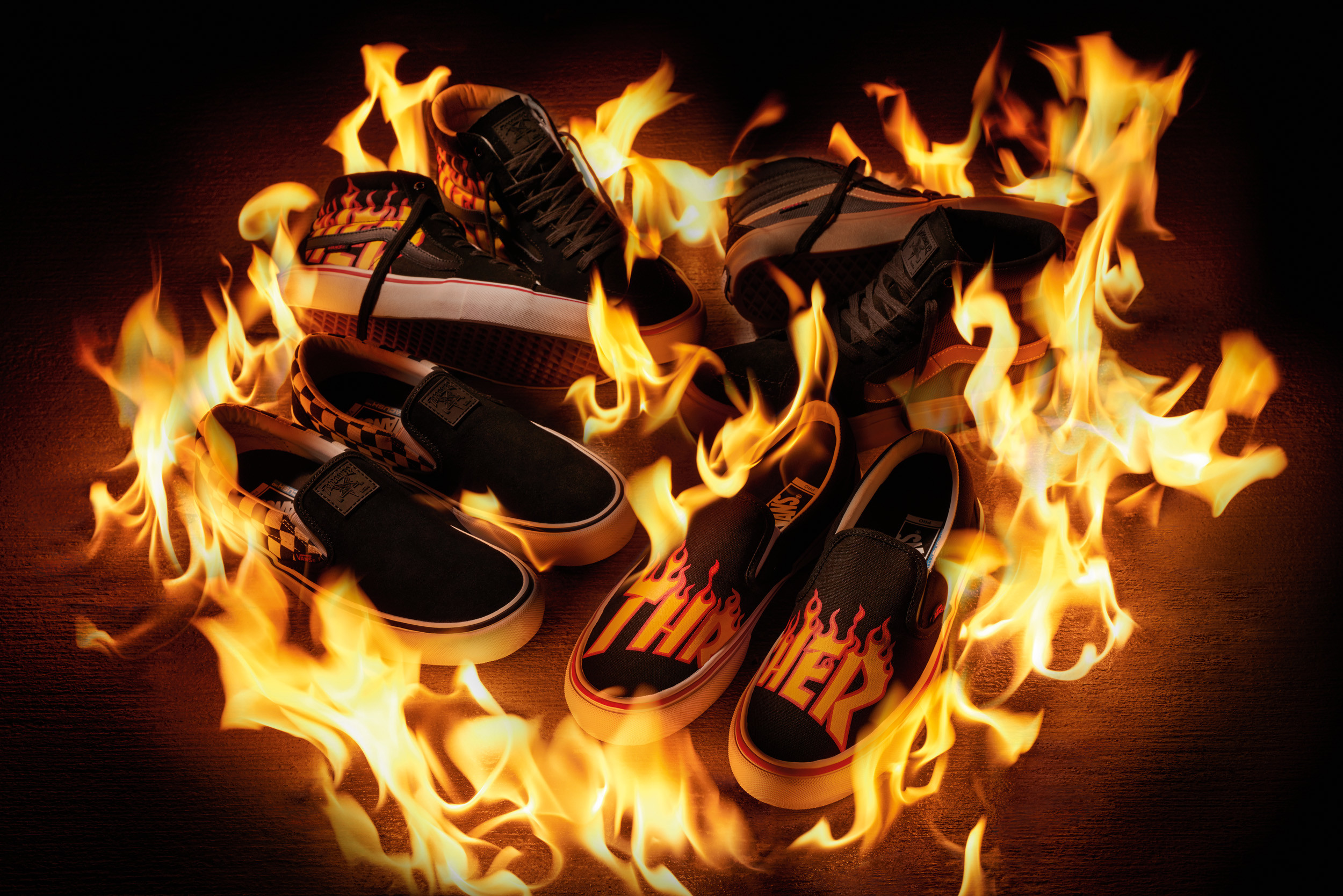 2500x1668, In Celebration Of Thrasher Magazine S Indisputable - Thrasher X Vans 2017 - HD Wallpaper 