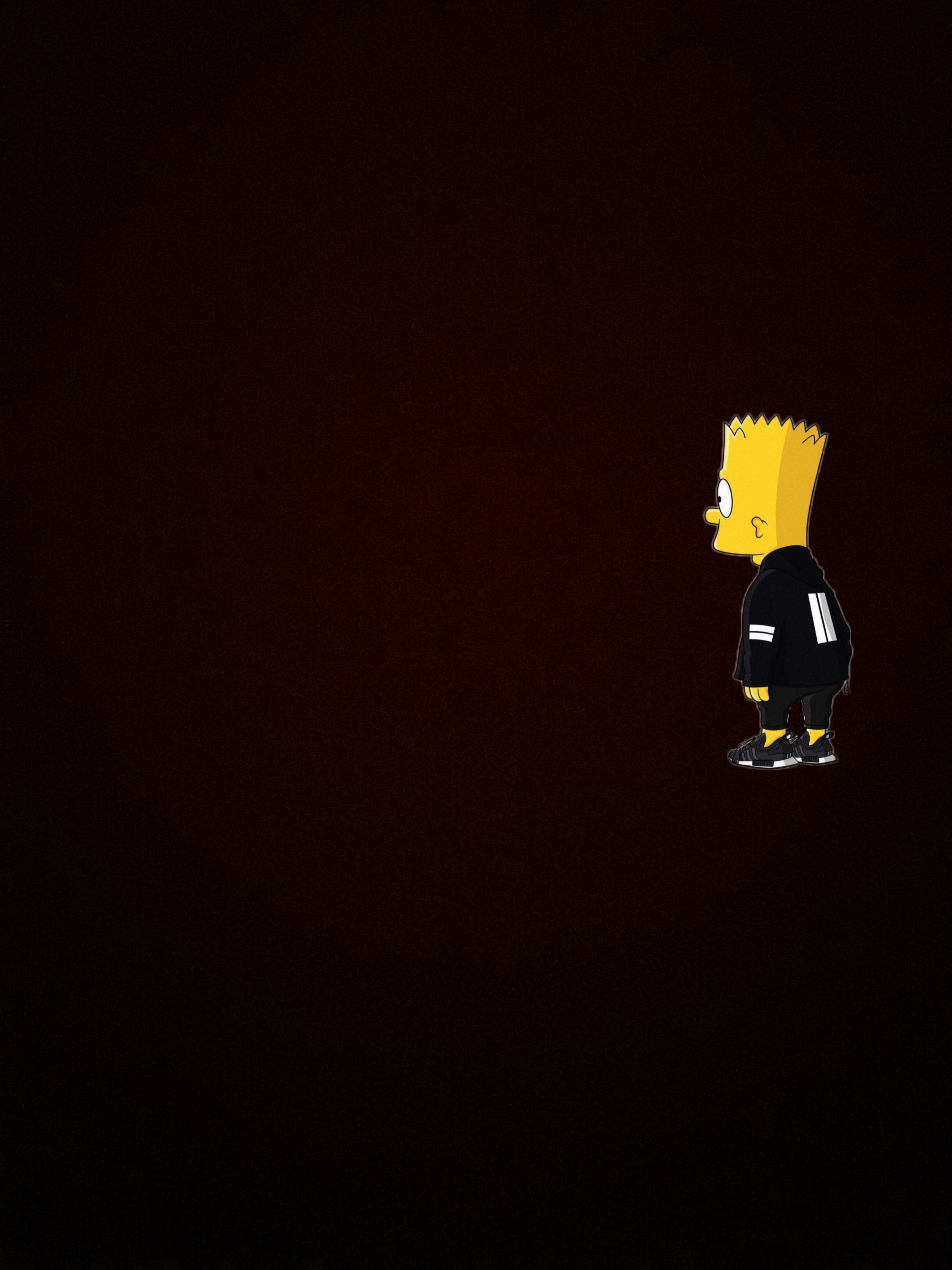 Bart Black Wallpaper Iphone - Simpsons Iphone Wallpaper Black - HD Wallpaper 