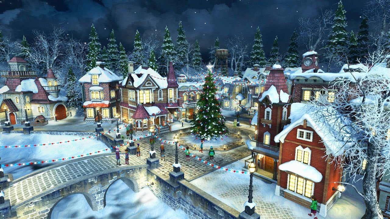 Winter Village Wallpaper 4k - HD Wallpaper 