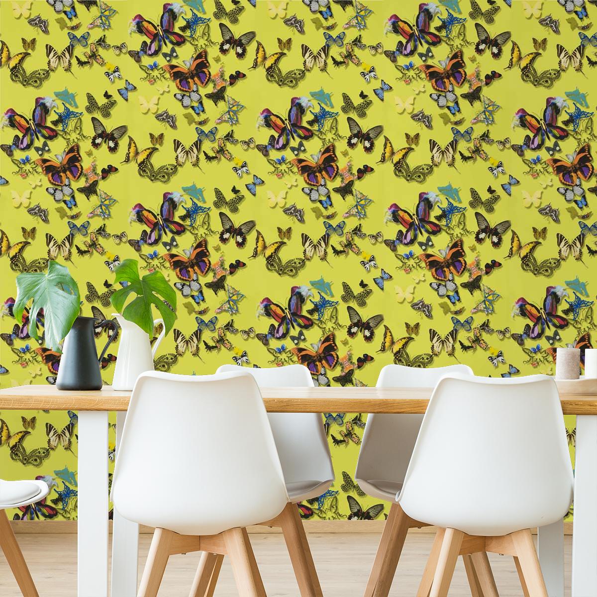 Butterfly Parade Wallpaper Christian Lacroix Multicolore - Matthew Williamson Bird Of Paradise - HD Wallpaper 
