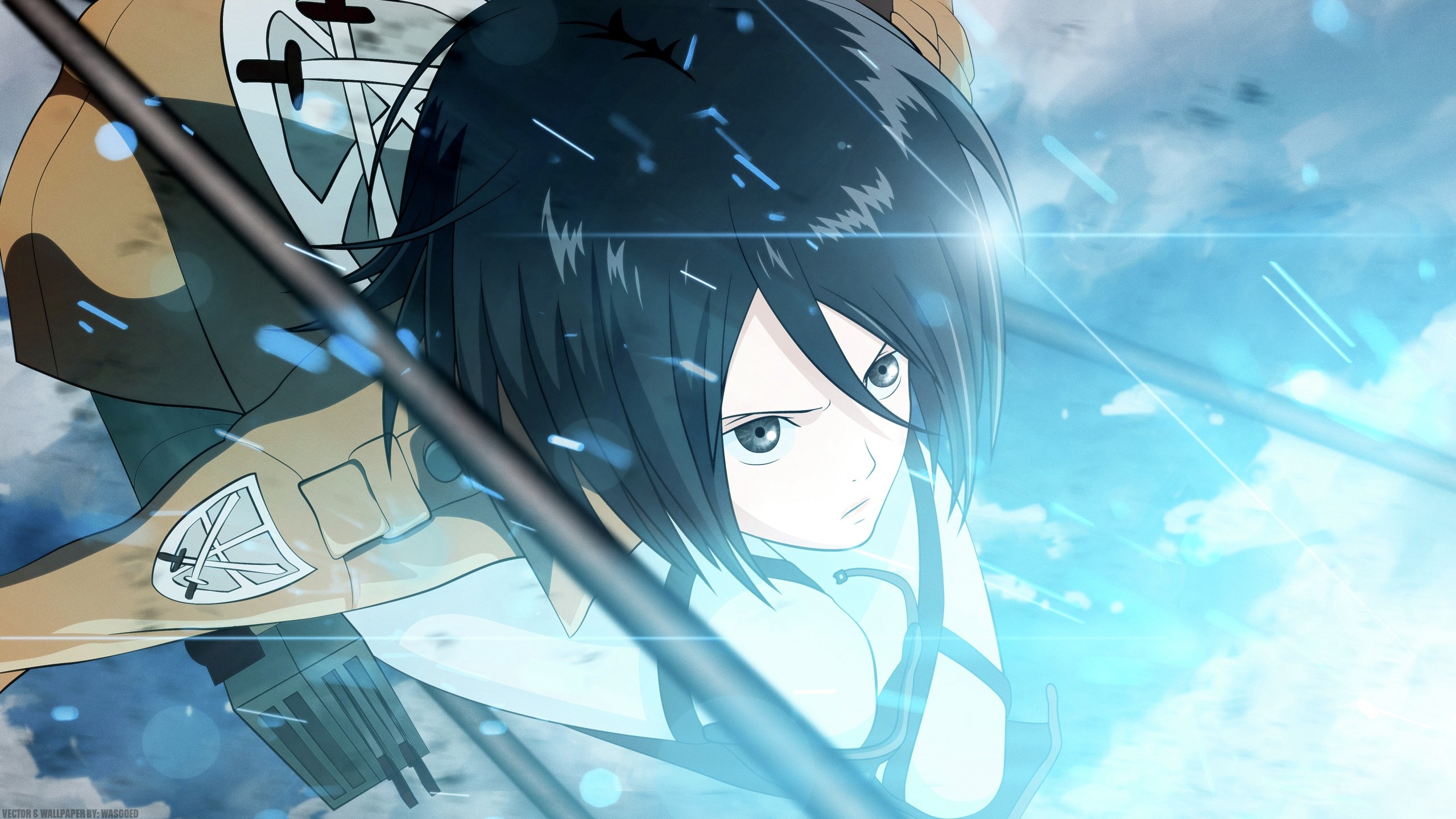 Wallpaper Shingeki No Kyojin, Mikasa Ackerman, Anime, - Mikasa Ackerman Wallpaper 4k - HD Wallpaper 