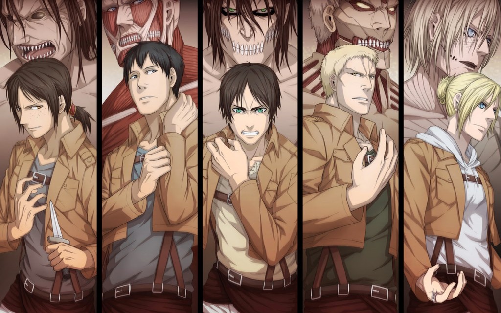 Todos Os Titãs Shingeki No Kyojin - HD Wallpaper 