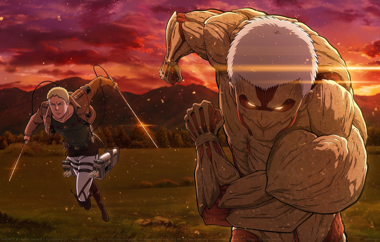 Photo Wallpaper Swords, Titan, Burning Eyes, Armored, - Attack On Titan Wallpaper Reiner - HD Wallpaper 