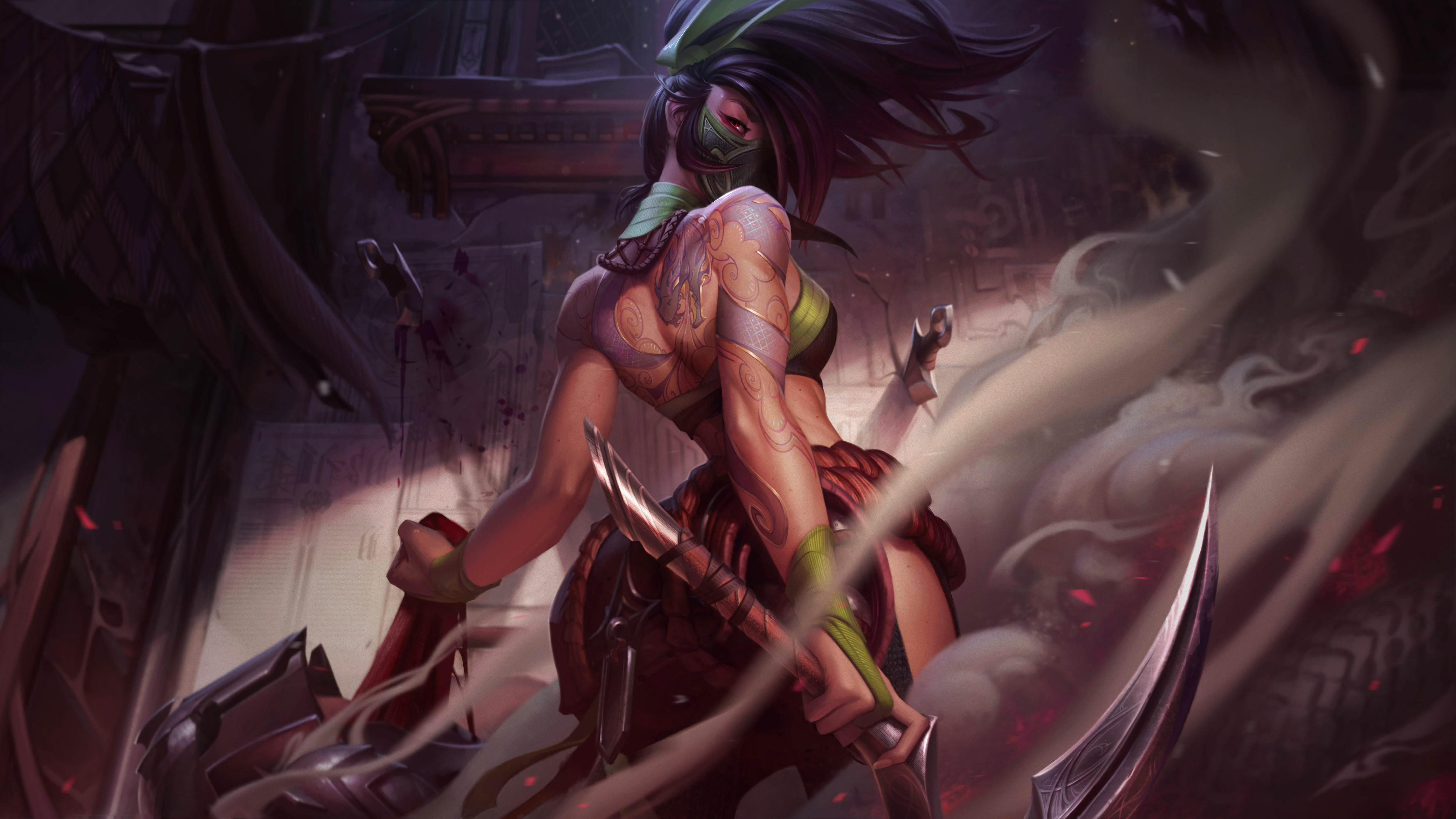 Reworked Akali Splash Art - HD Wallpaper 