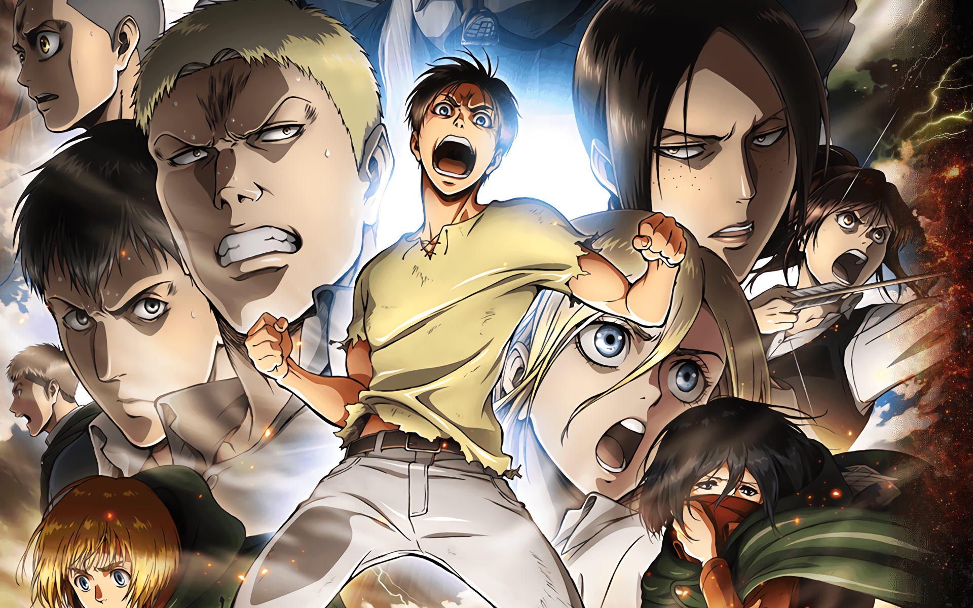 Attack On Titan Season 2 - HD Wallpaper 