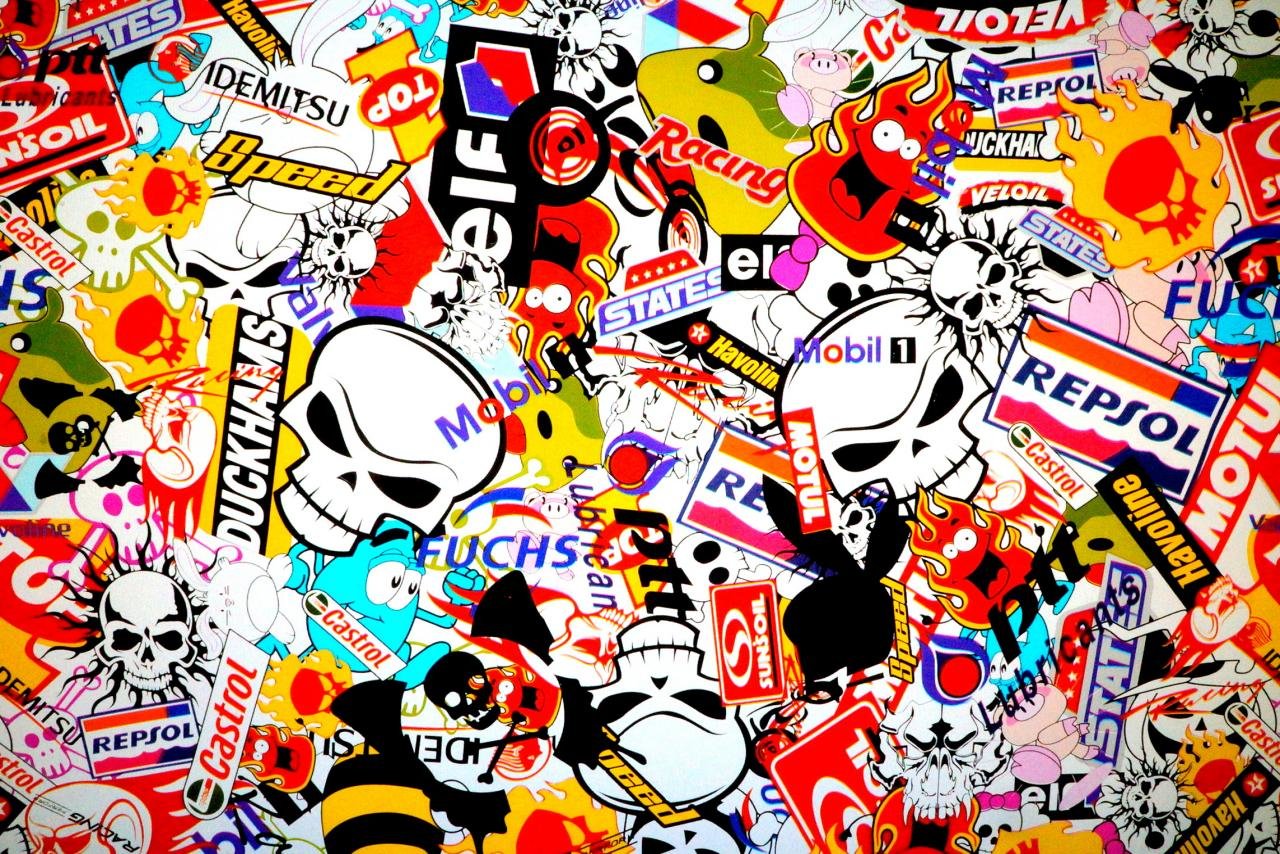 Best Sticker Bomb Wallpaper Id - Sticker Bomb Wallpaper Hd - HD Wallpaper 