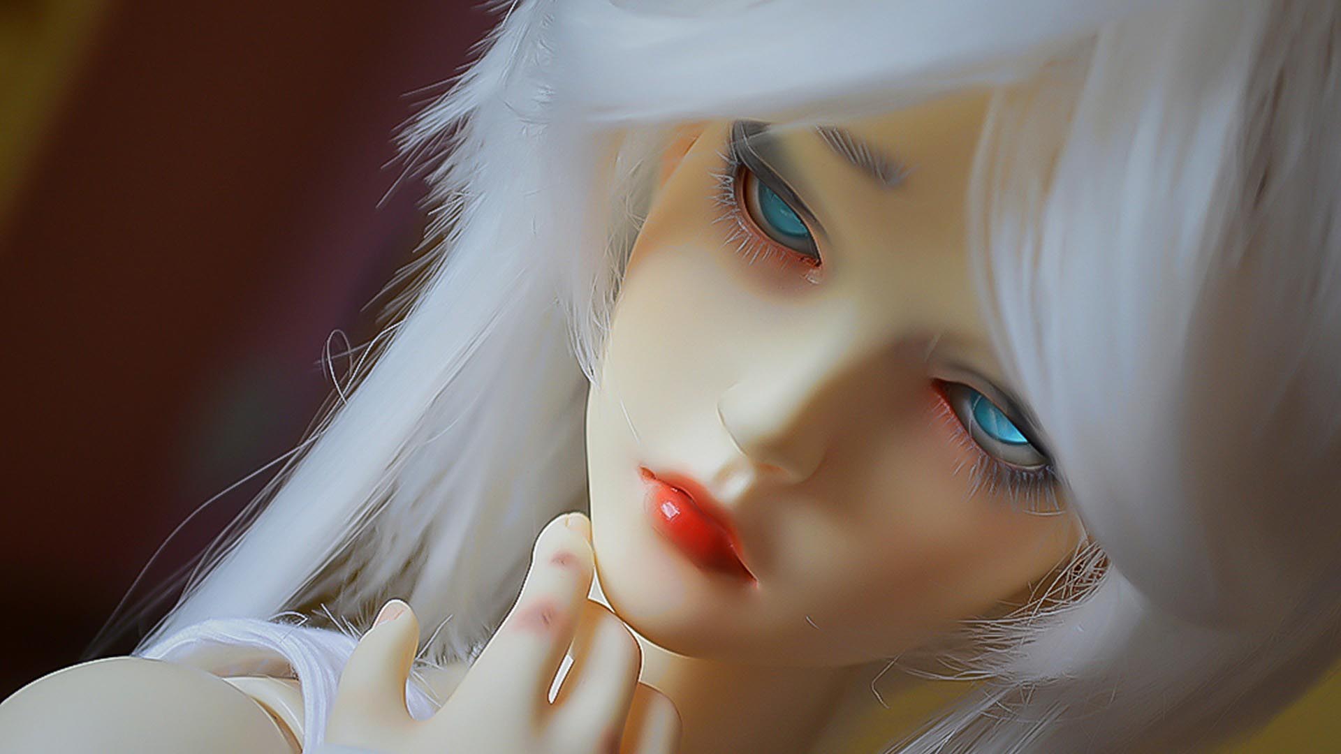 Doll White Hair - HD Wallpaper 