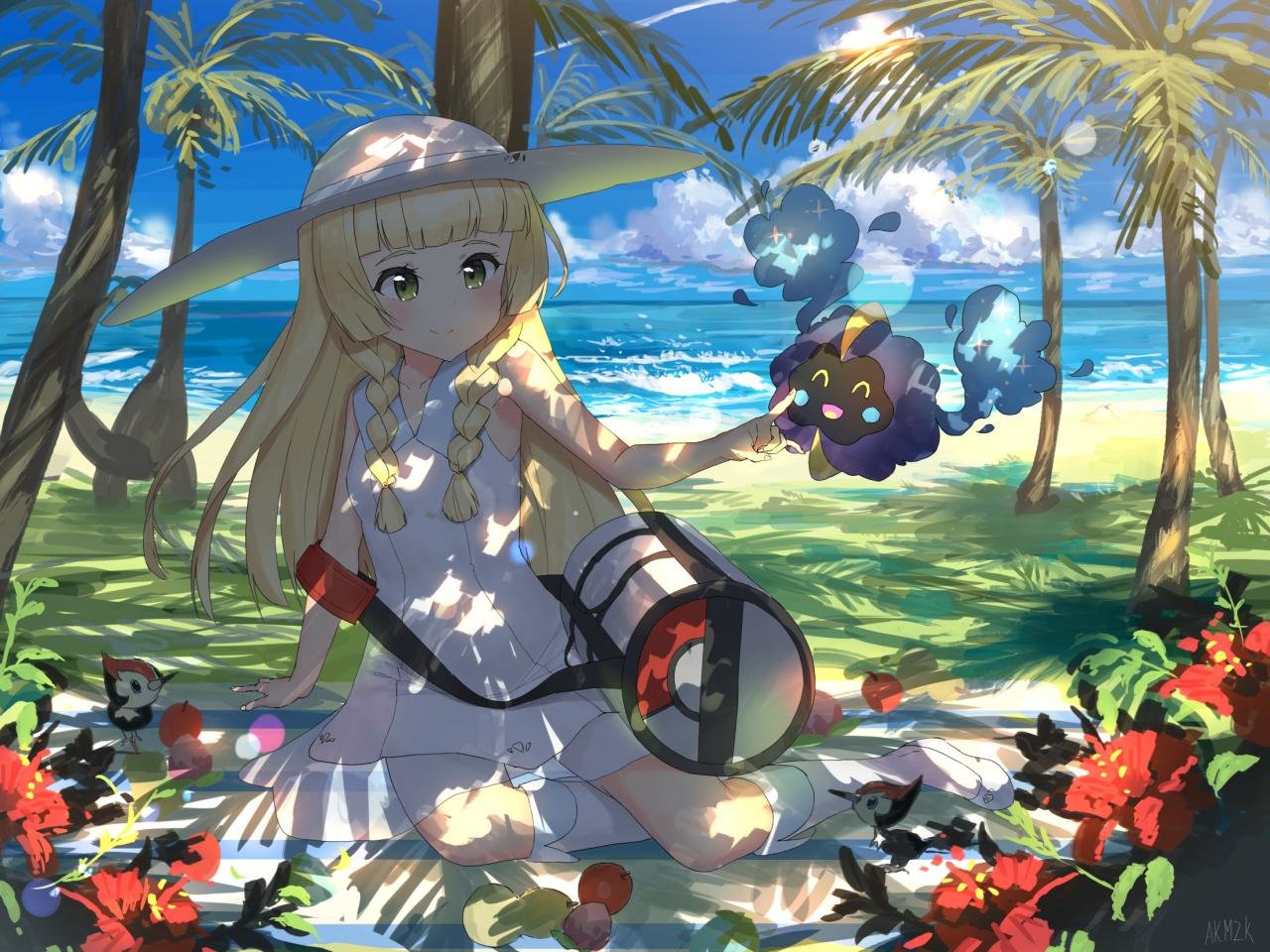 High Resolution Pokemon Sun And Moon Hd Wallpaper Id - Pokemon Sun And Moon Anime Background - HD Wallpaper 