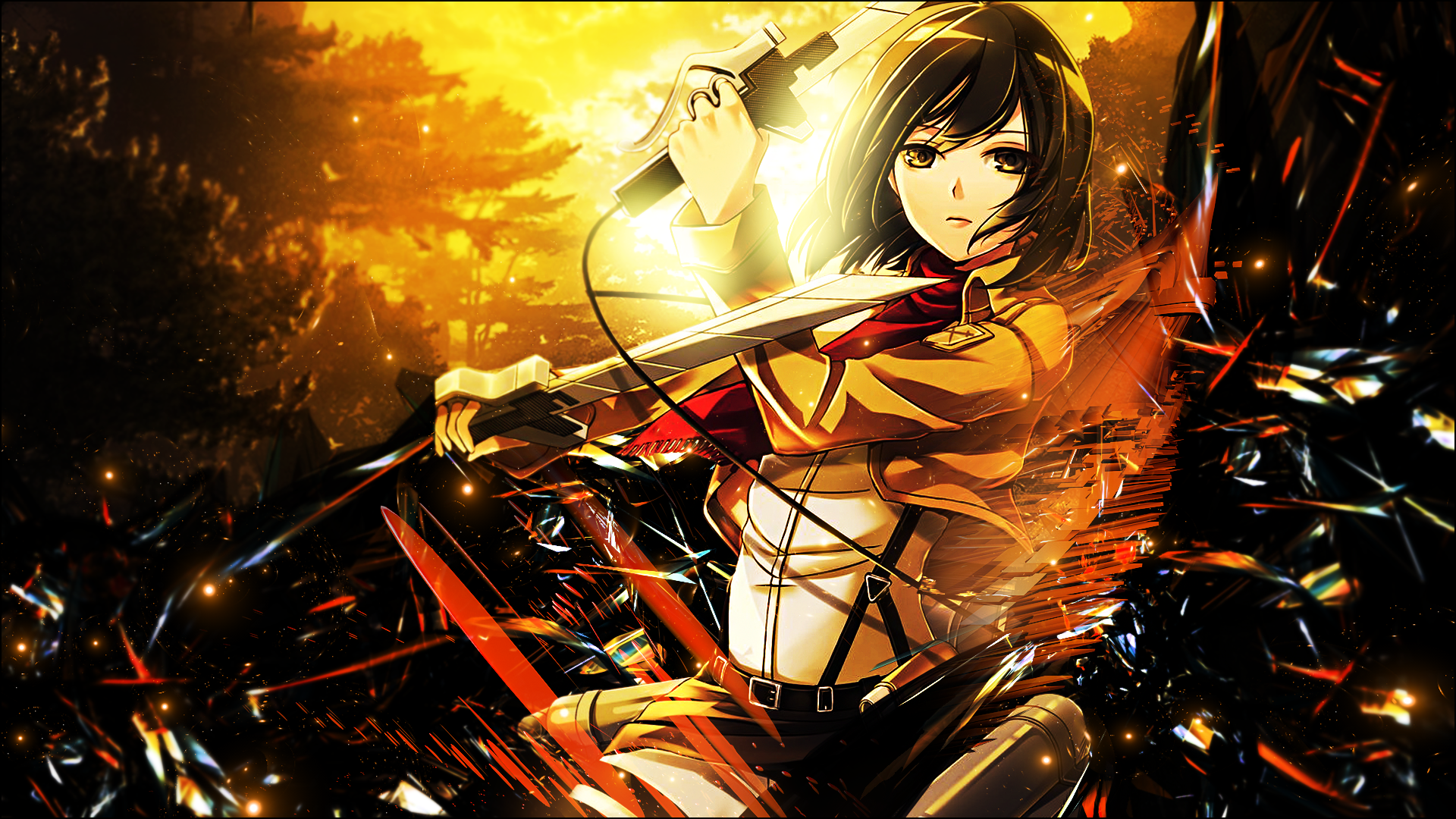 Mikasa Ackerman Wallpaper Hd - HD Wallpaper 