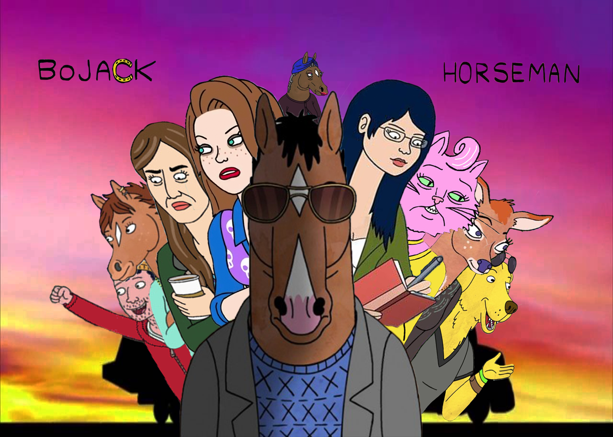Bojack Horseman Wallpaper All Characters - HD Wallpaper 