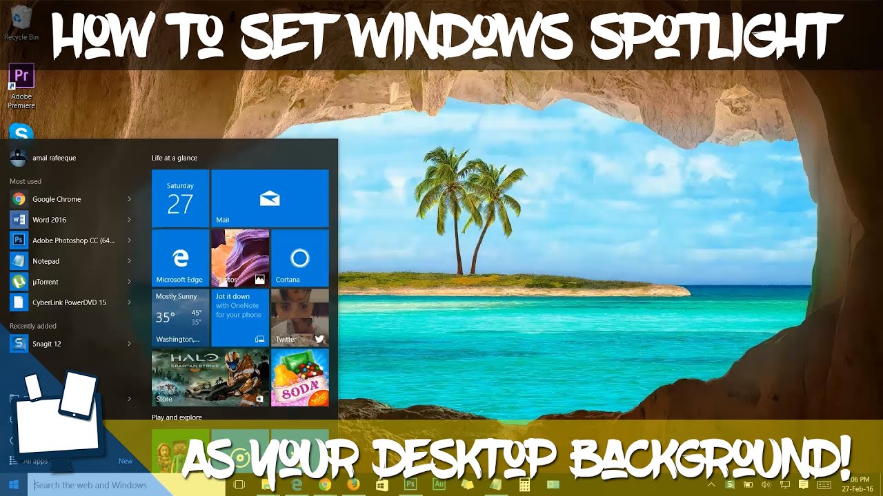 Windows 10 Beach Screensaver - HD Wallpaper 