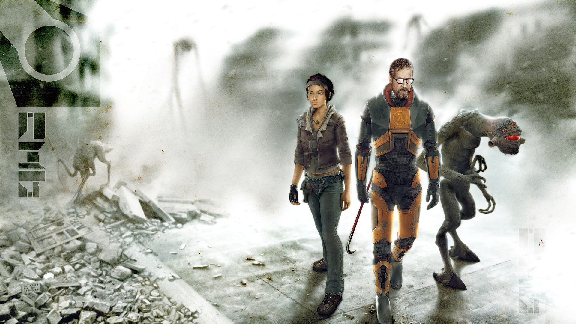 Wallpaper Half-life, Characters, Scrap, Monster, Glasses, - HD Wallpaper 