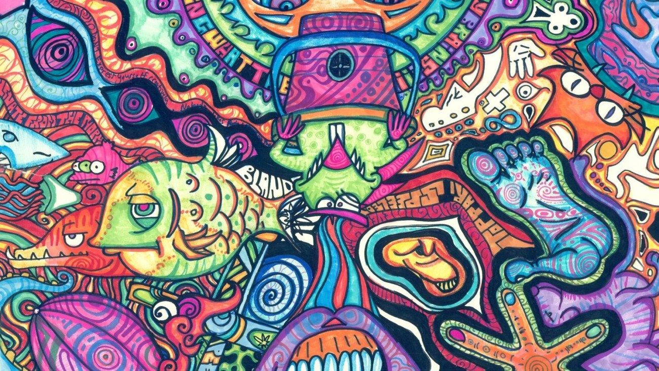 Trippy - Hippie Desktop Backgrounds - HD Wallpaper 