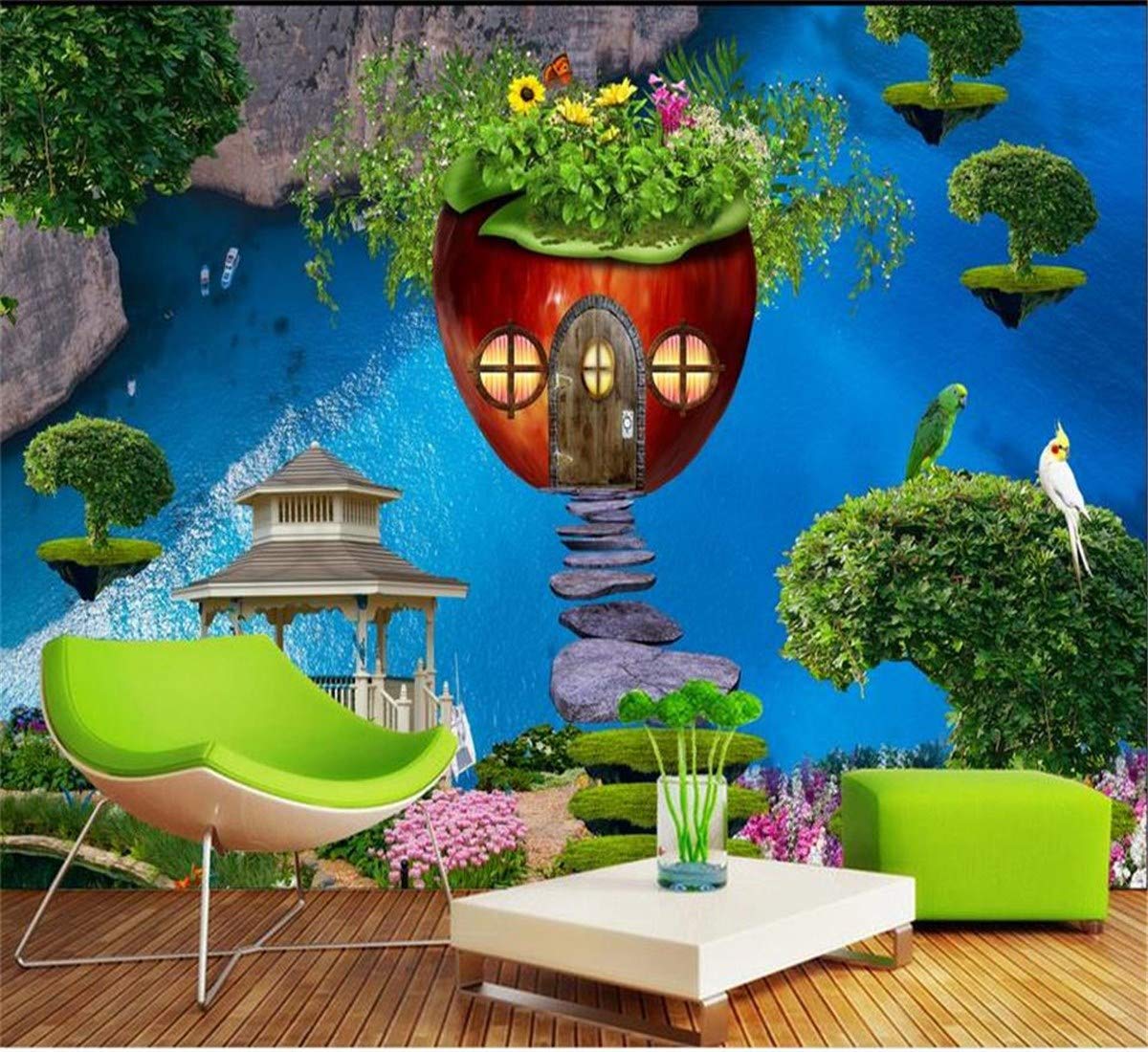 Exotic Wall Murals Living Room - HD Wallpaper 