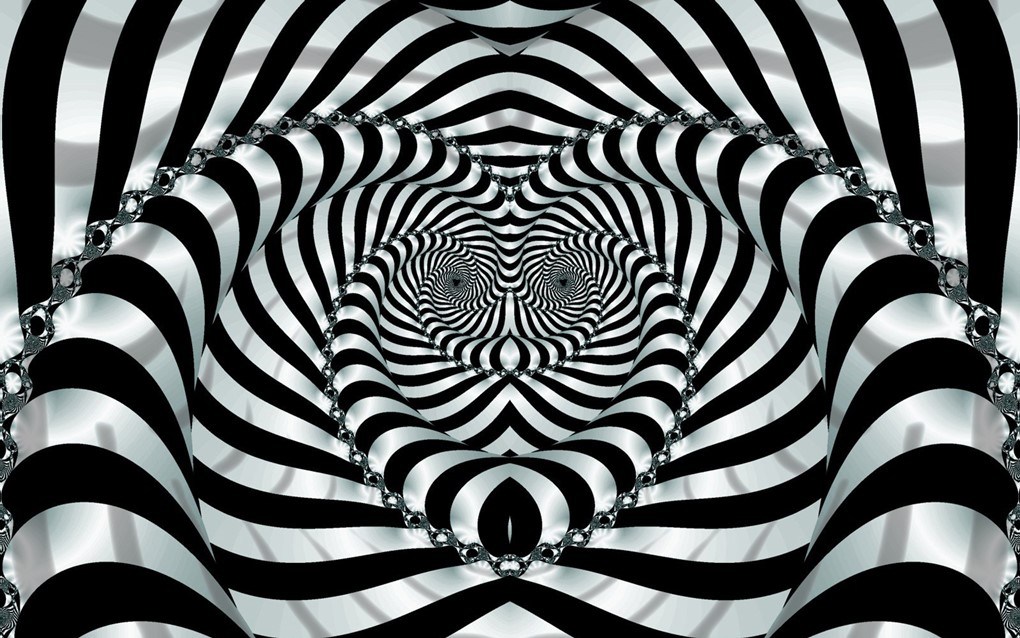 Trippy Wallpaper Iphone - Cool Black And White Backgrounds - HD Wallpaper 