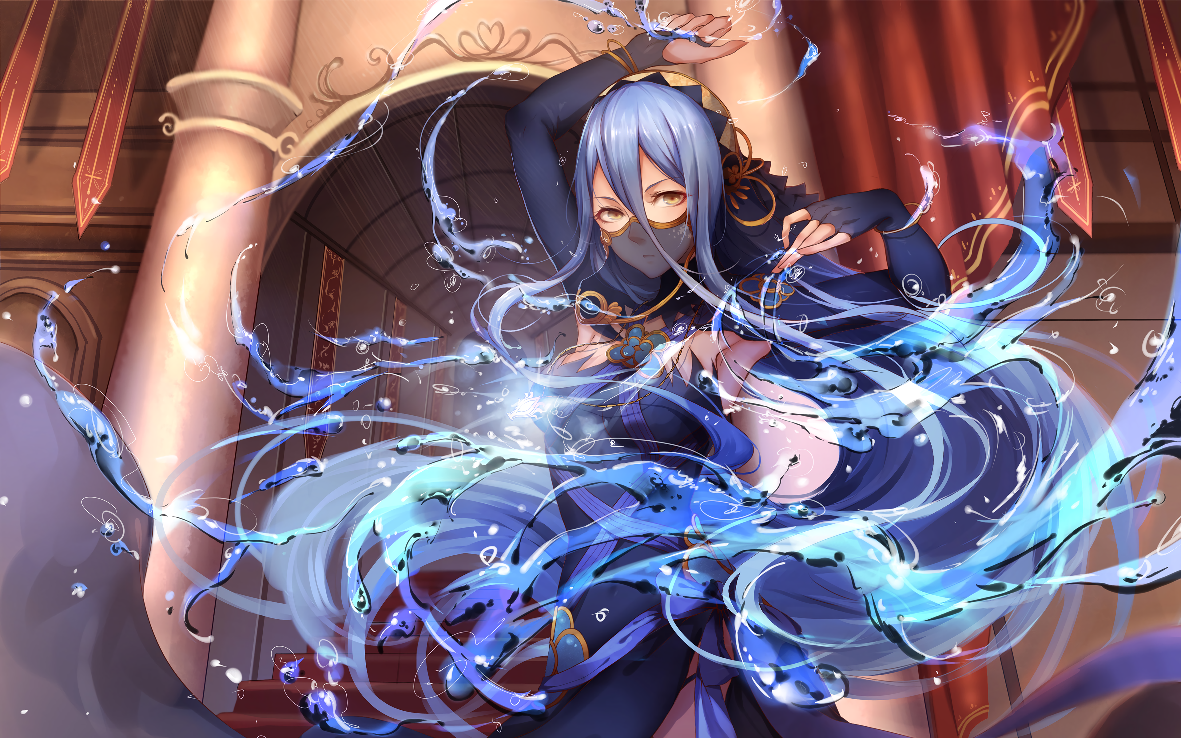 Azura Fire Emblem Water - HD Wallpaper 