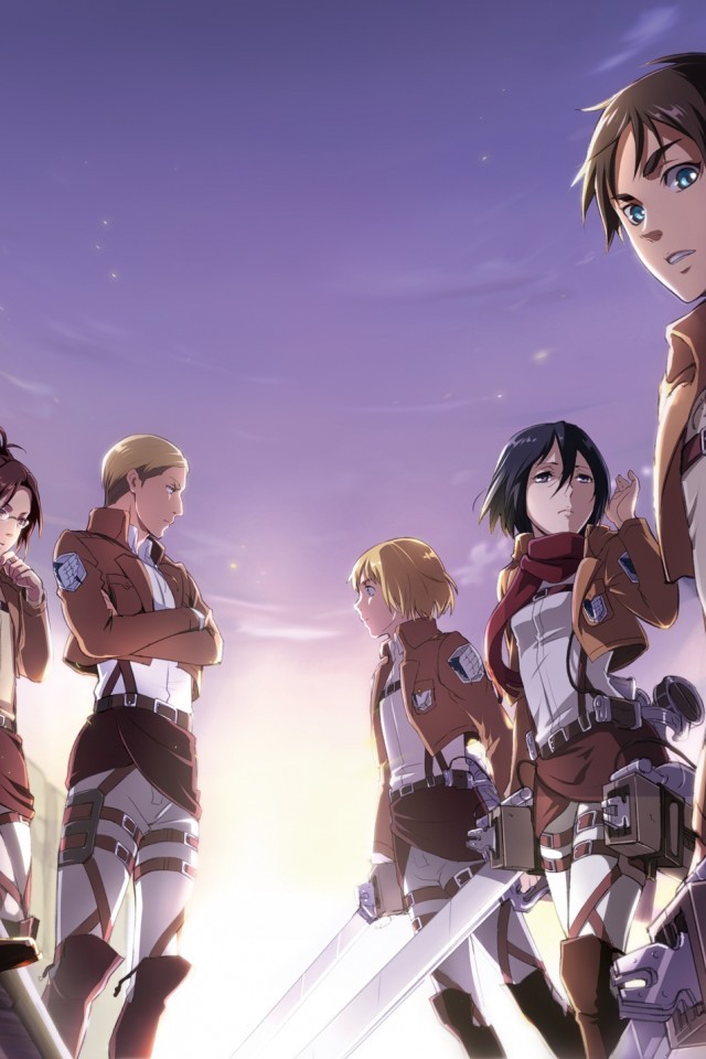 Eren Jaeger, Mikasa Ackerman, Armin Arlert, Attack - Attack On Titan Eren Mikasa Armin - HD Wallpaper 